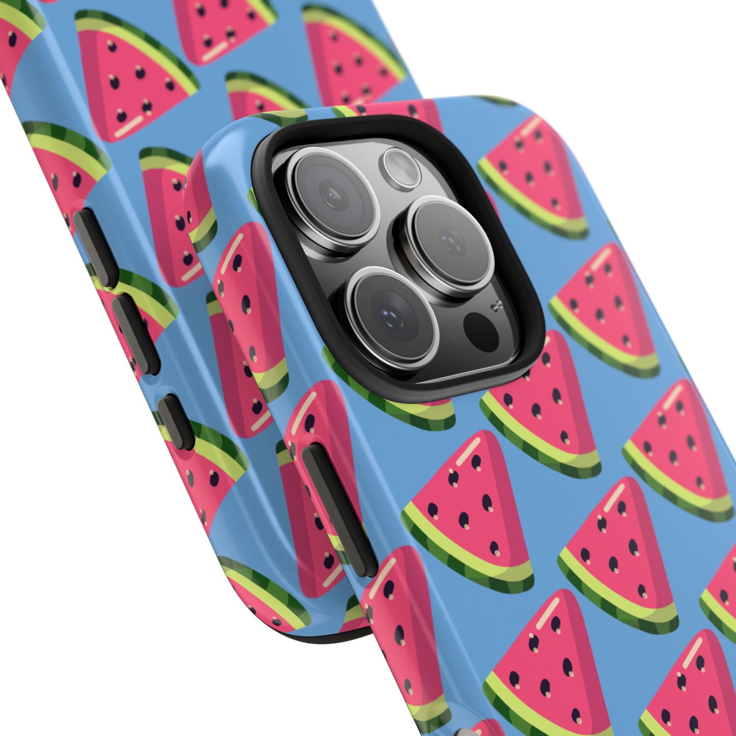 Watermelon Fun Tough Phone Case - Summer Vibes, Blue - for iPhone