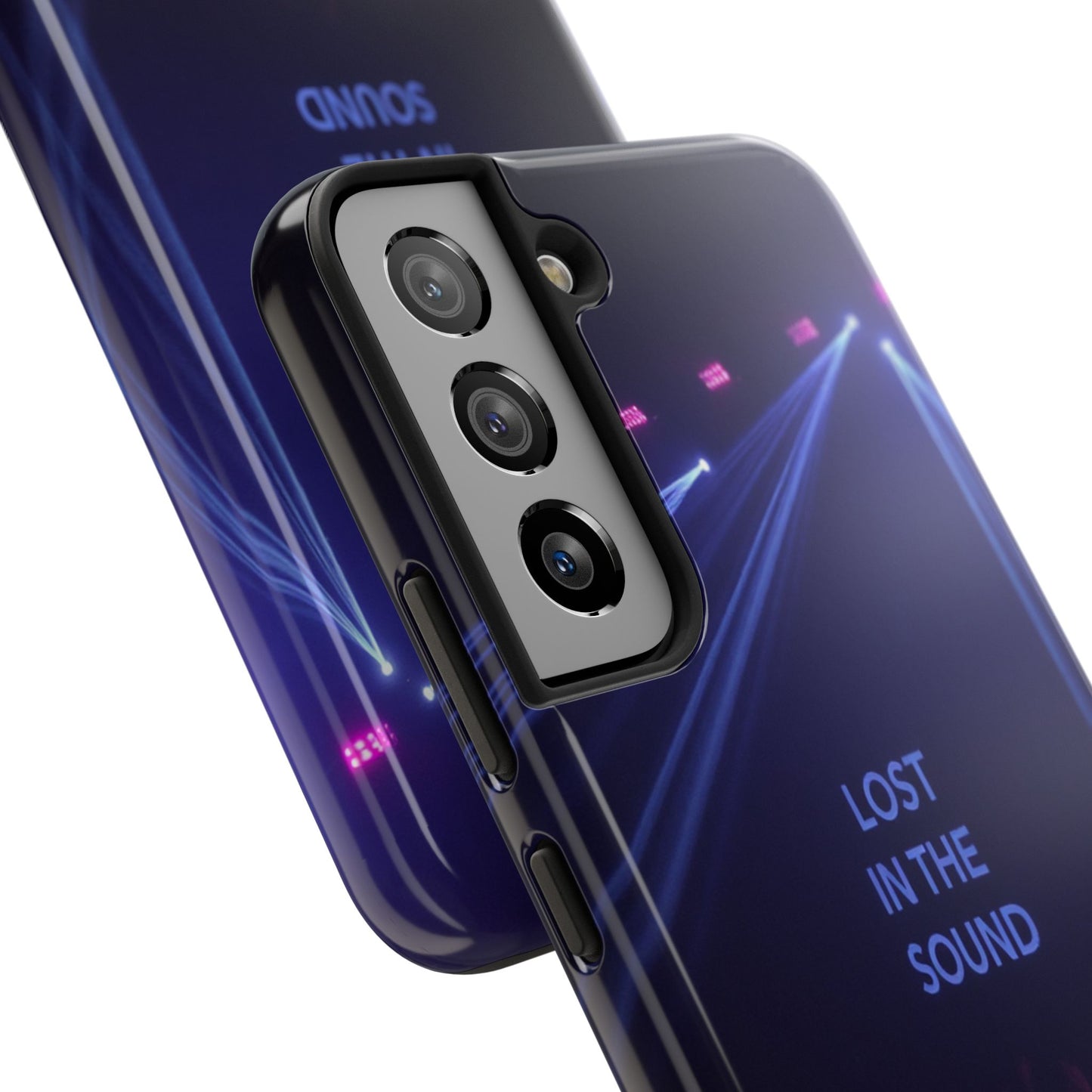 Vibrant Tough Phone Case - 'Lost in the Sound' Design for Music Lovers