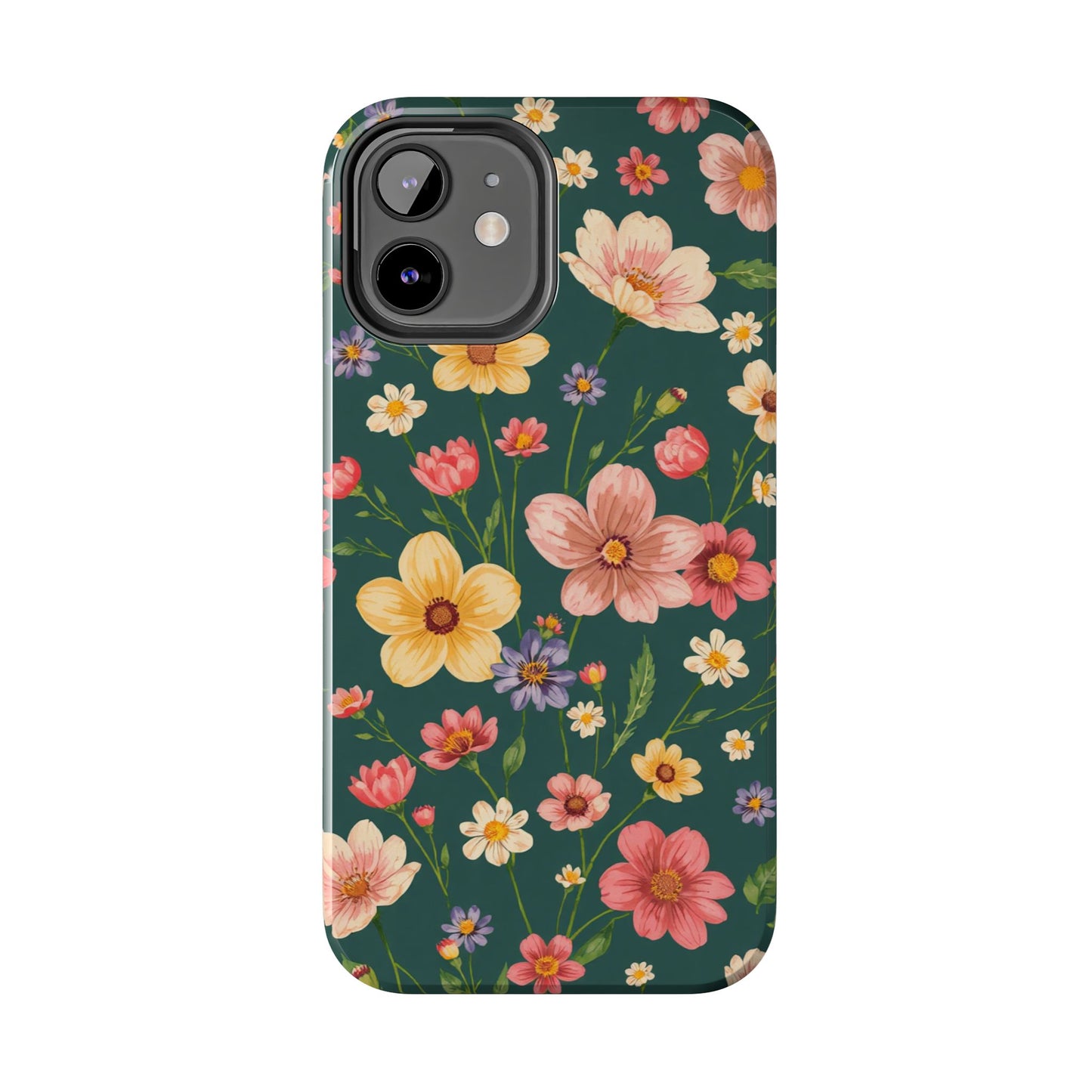 Vintage Spring Flowers Tough Phone Case - Durable Protection for iPhone