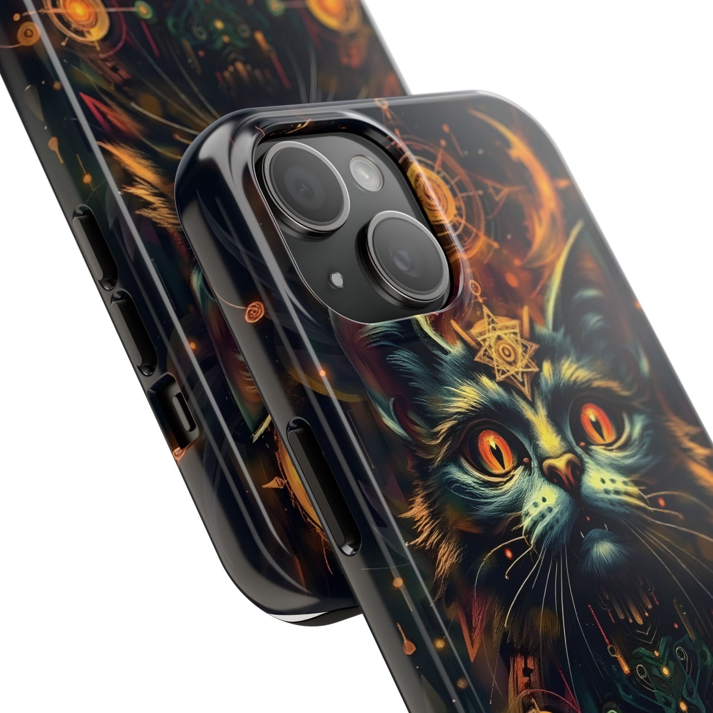 Mystical Cat Queen Tough Phone Case – Unique Protection for Cat Lovers - for iPhone