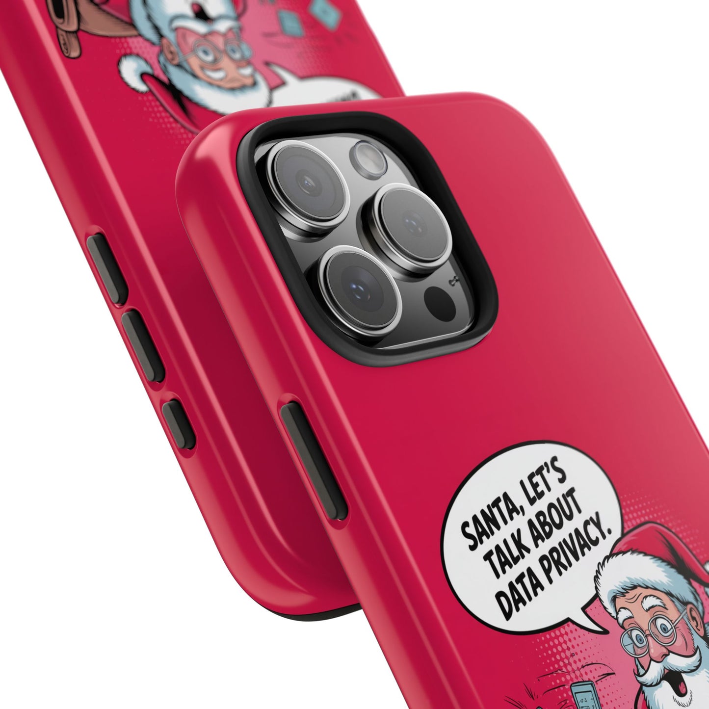 Santa Data Privacy Design Tough iPhone Case for Christmas