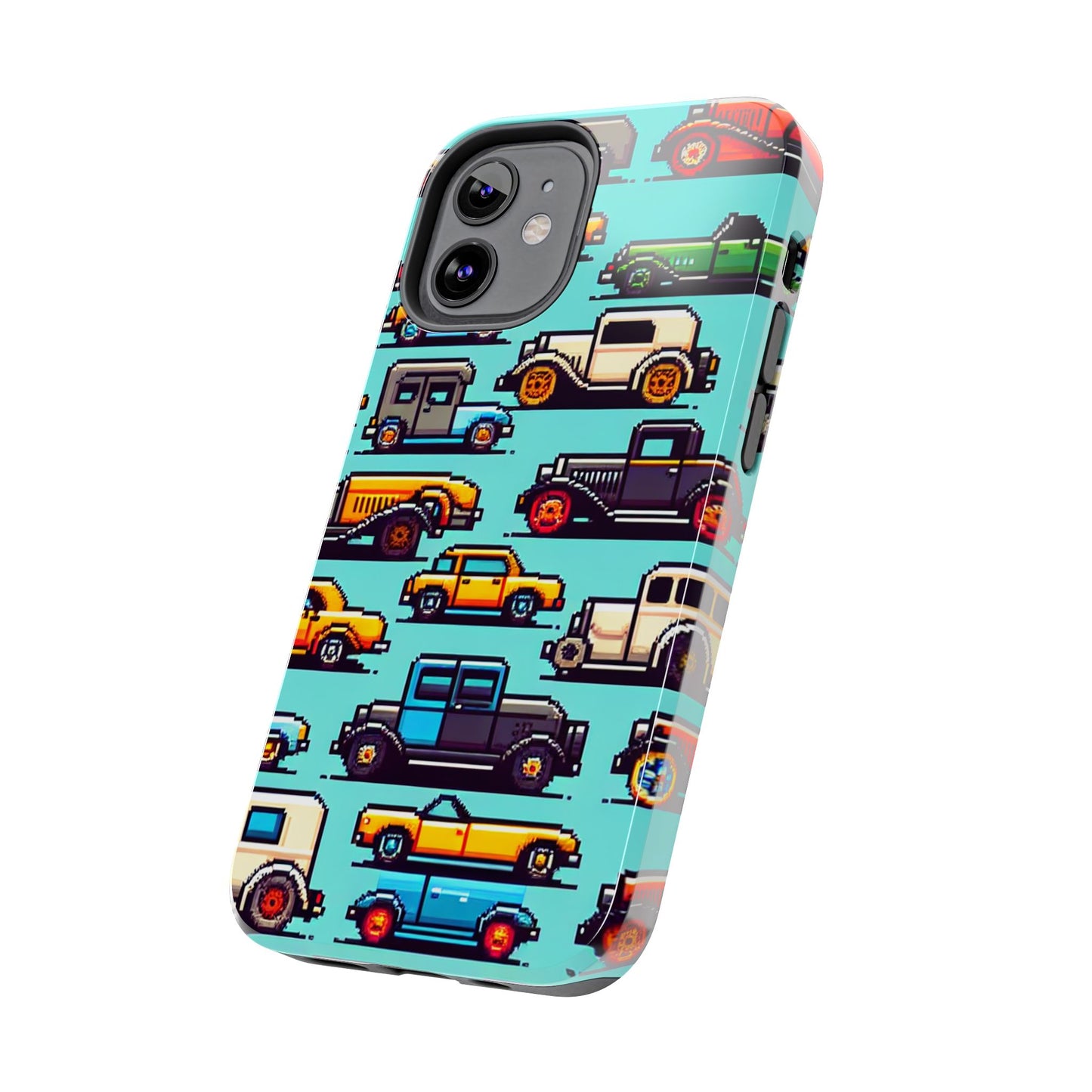 Retro Car Pixel Art Tough Phone Case - Durable & Stylish Protection - for iPhone