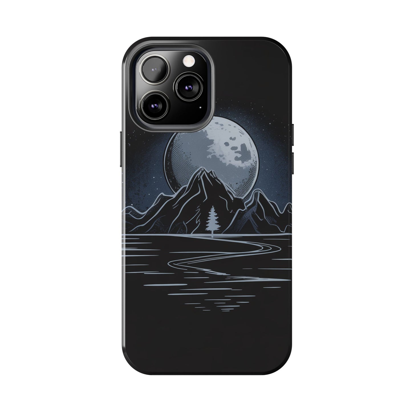 Moonlit Mountain Tough Phone Case Dark Fantasy