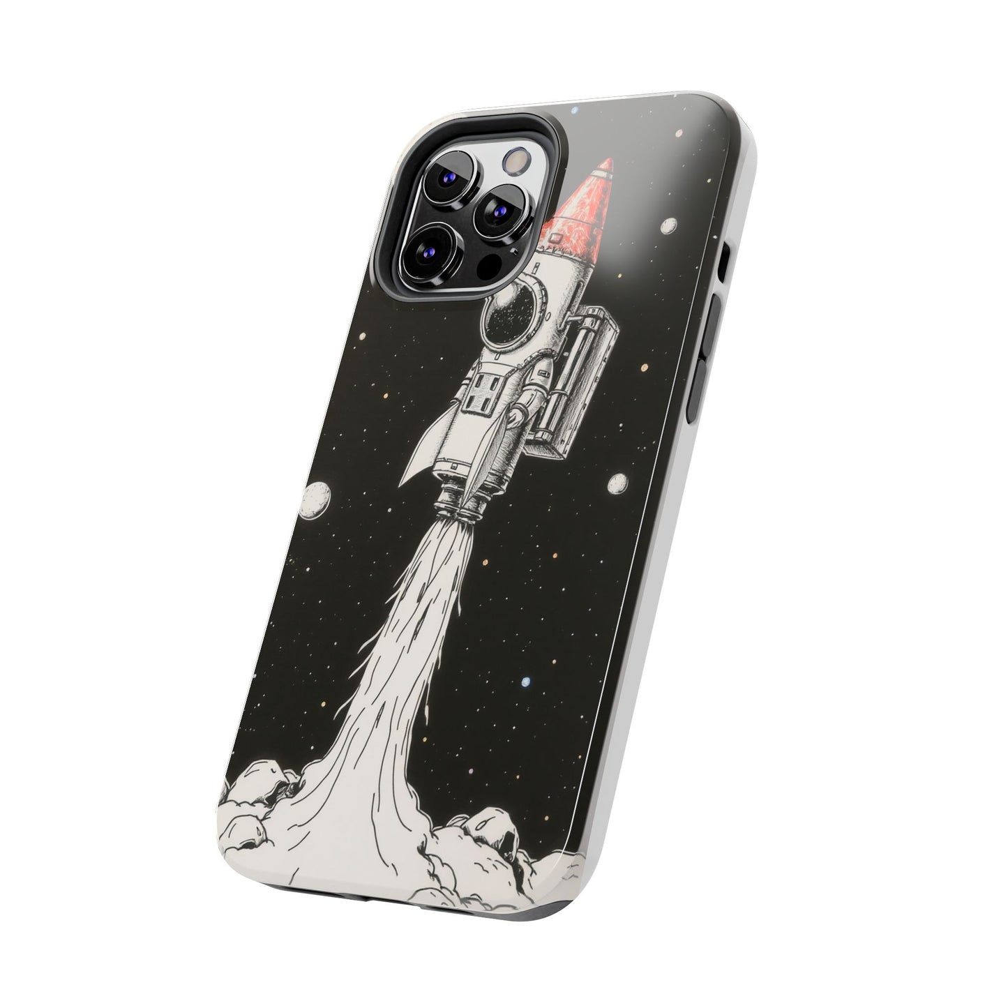 Cool Tough Phone Case for iPhone - Astro-Rocket Bond