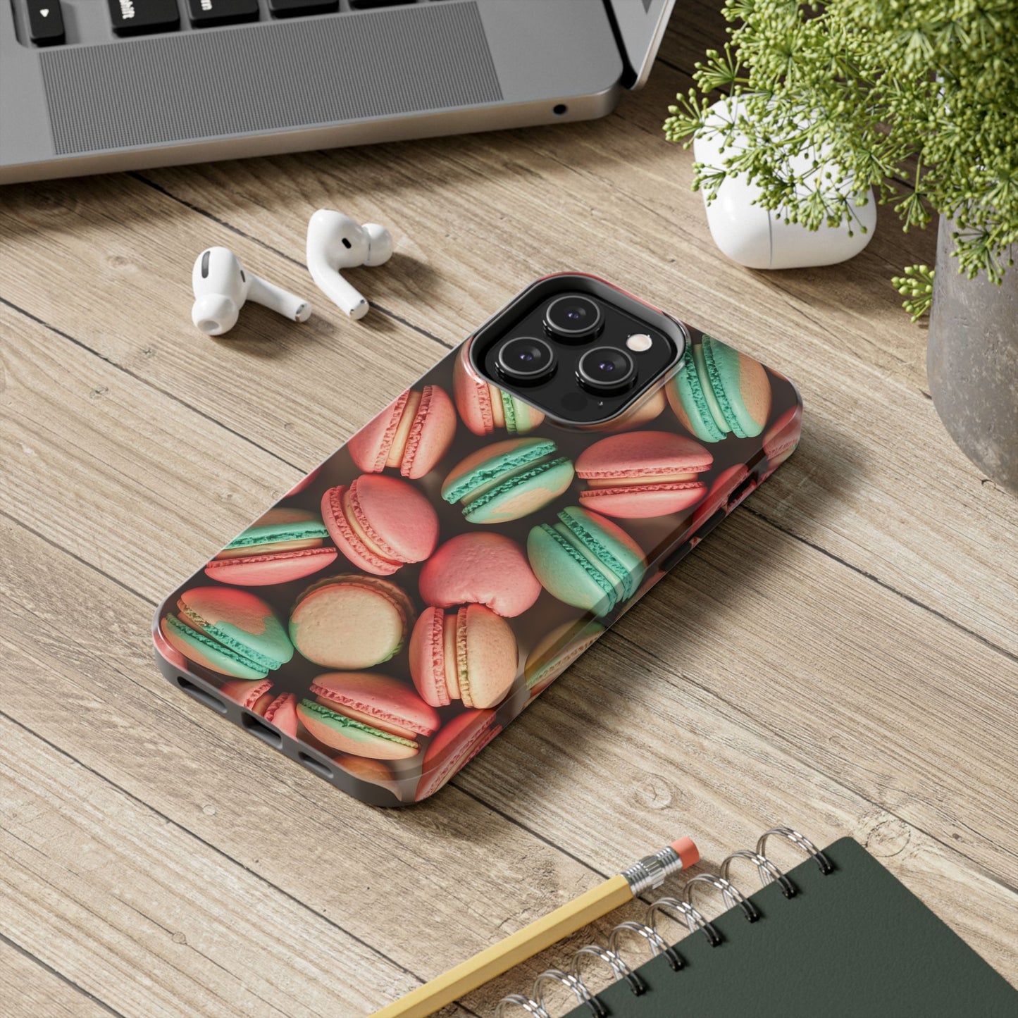 Colorful Tasty Macarons Tough Phone Case - Durable Protection with Sweet Aesthetic - for iPhone
