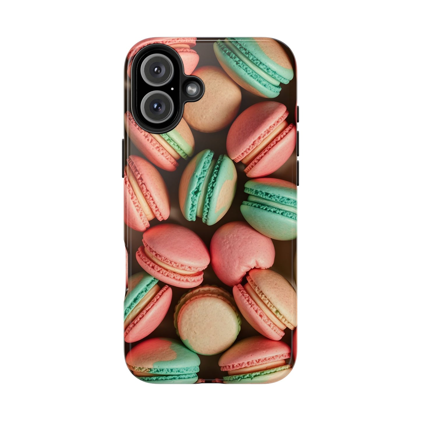 Colorful Tasty Macarons Tough Phone Case - Durable Protection with Sweet Aesthetic - for iPhone
