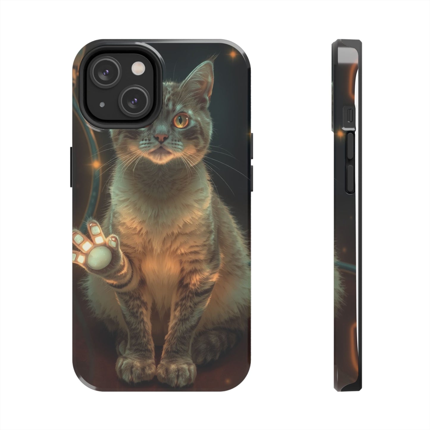 Whimsical Cat Phone Case | Tough Phone Cases for Cat Lovers, Pet Accessories, Gift for Cat Owners, Cute Phone Cover, Personalized Tech