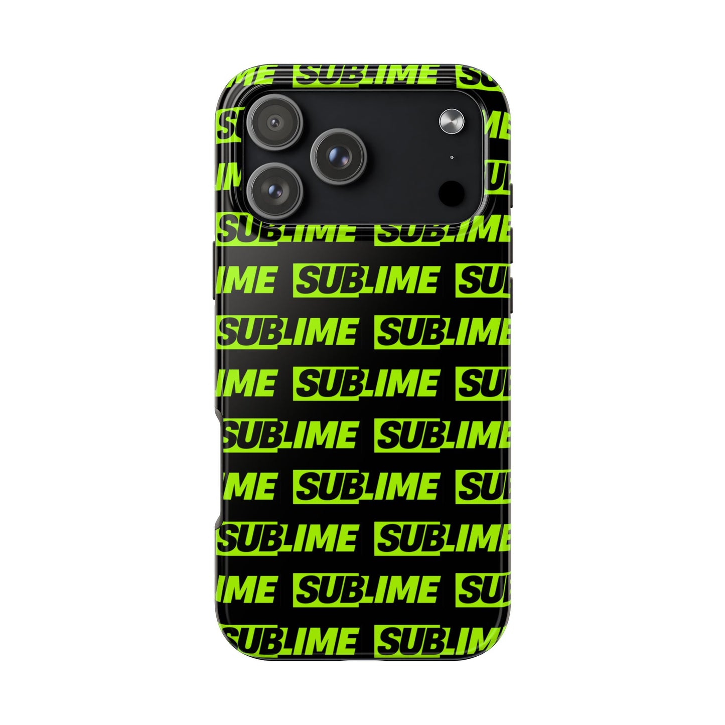 Sublime Text Pattern Tough Phone Case - Vibrant Protective Cover for iPhone
