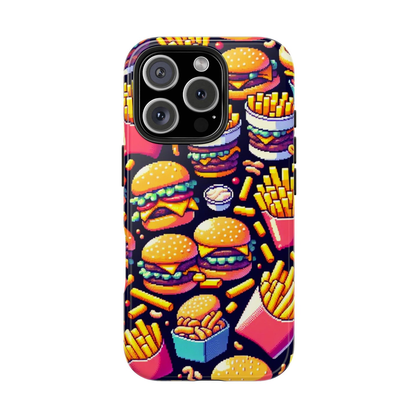 Retro Fast Food Phone Case - Tough and Durable - for iPhone