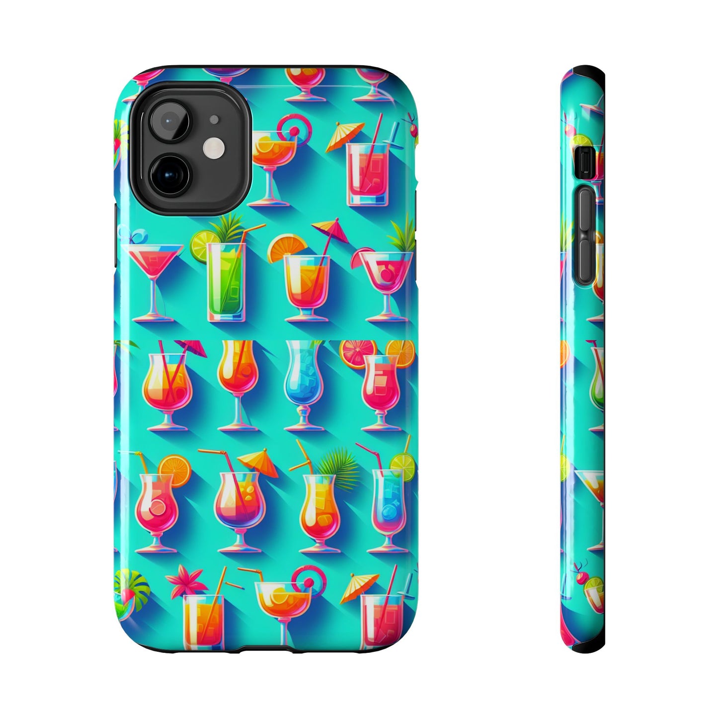 Cocktail Party Phone Case - Fun & Colorful Design for Summer Vibes - for iPhone