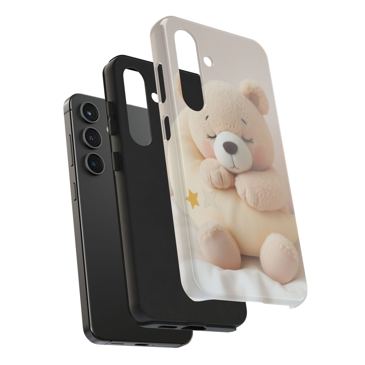 Cute Bear Tough Phone Case - Adorable Baby Animal Design for Kids & Adults