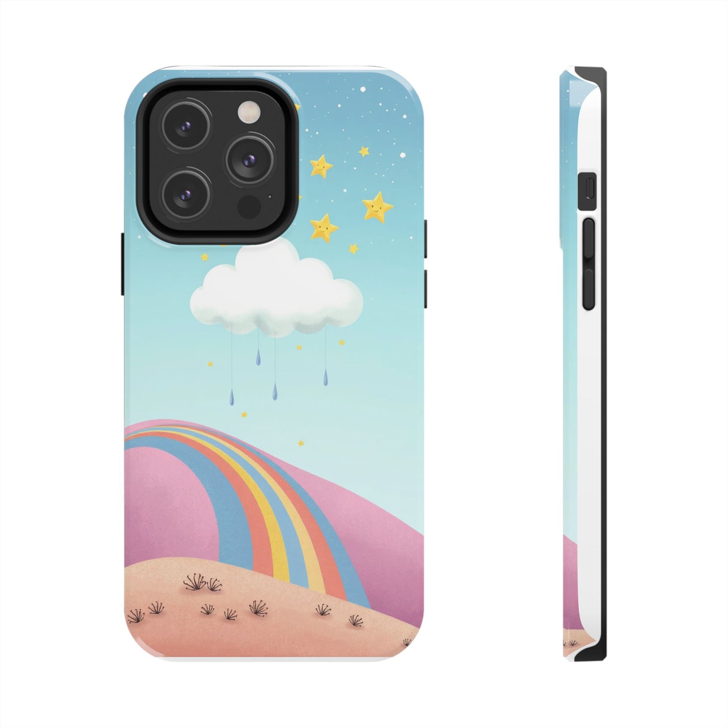 Colorful Rainbow Phone Case - Durable Tough Design for Adventurers