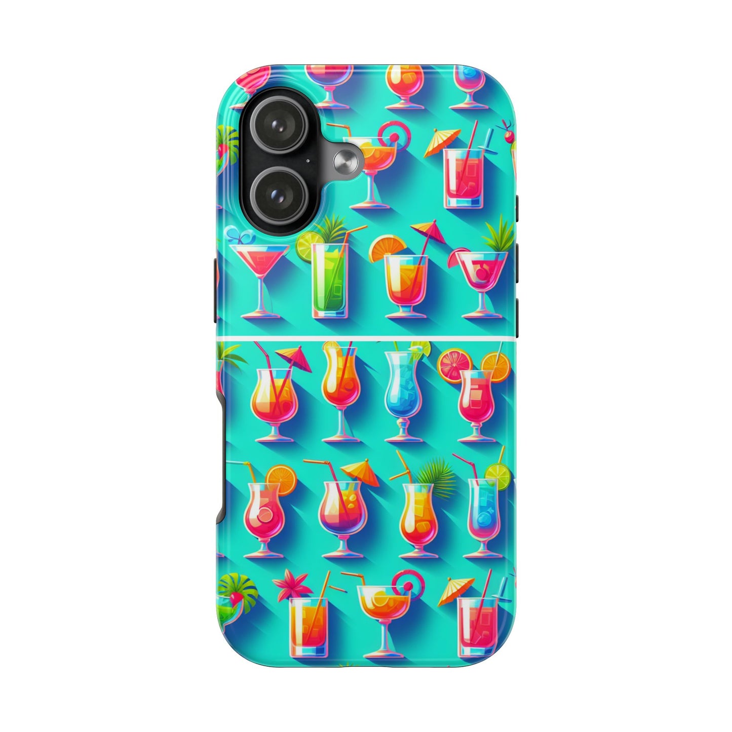 Cocktail Party Phone Case - Fun & Colorful Design for Summer Vibes - for iPhone