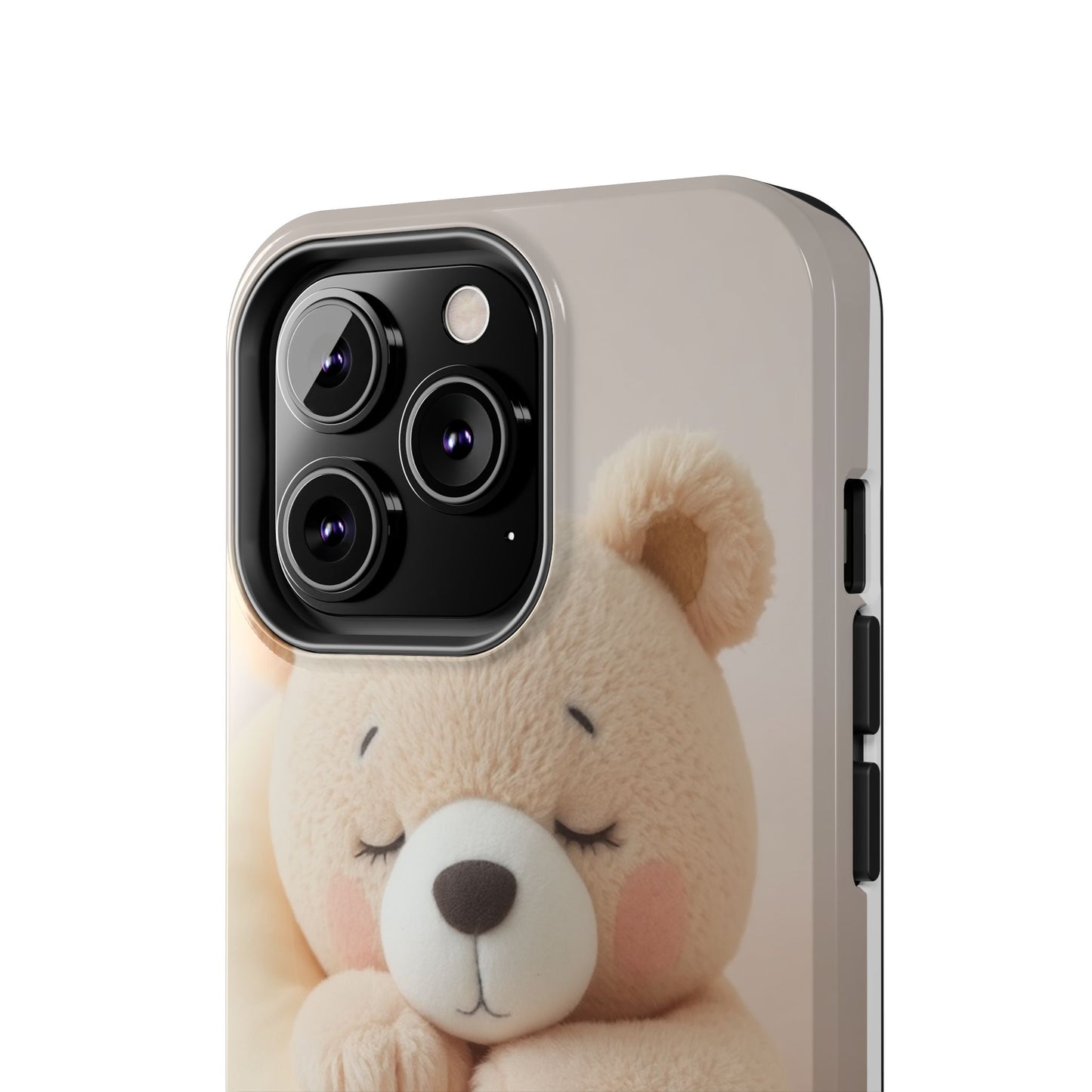 Cute Bear Tough Phone Case - Adorable Baby Animal Design for Kids & Adults