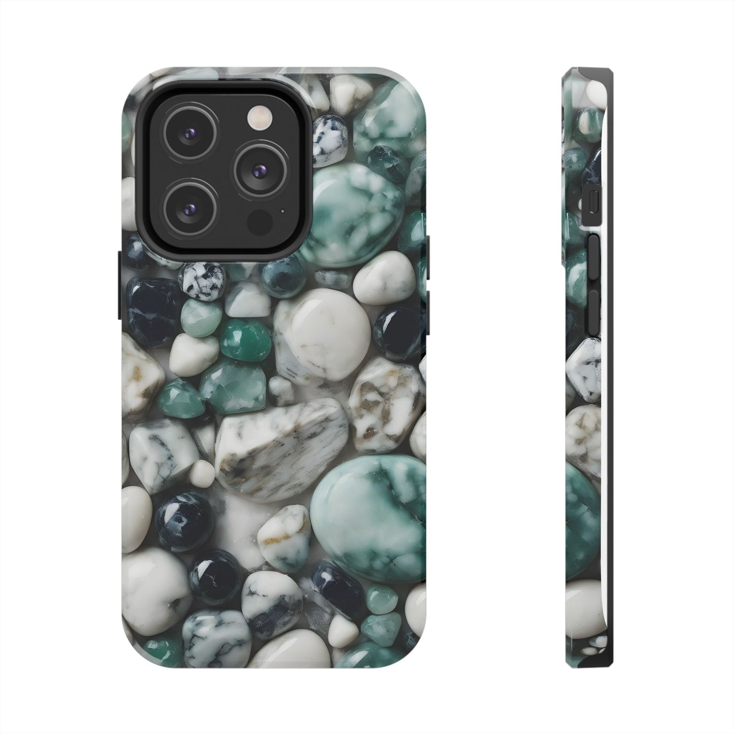 Small Rocks Pattern Tough Phone Case - Stylish & Durable Protection - for iPhone