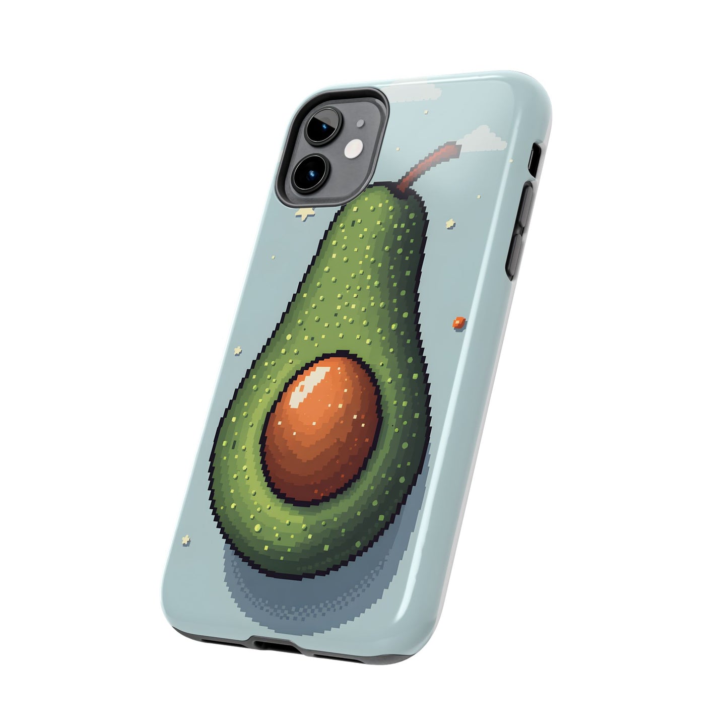 Pixel Avocado Tough Phone Case - Perfect for Foodies & Nature Lovers - for iPhone