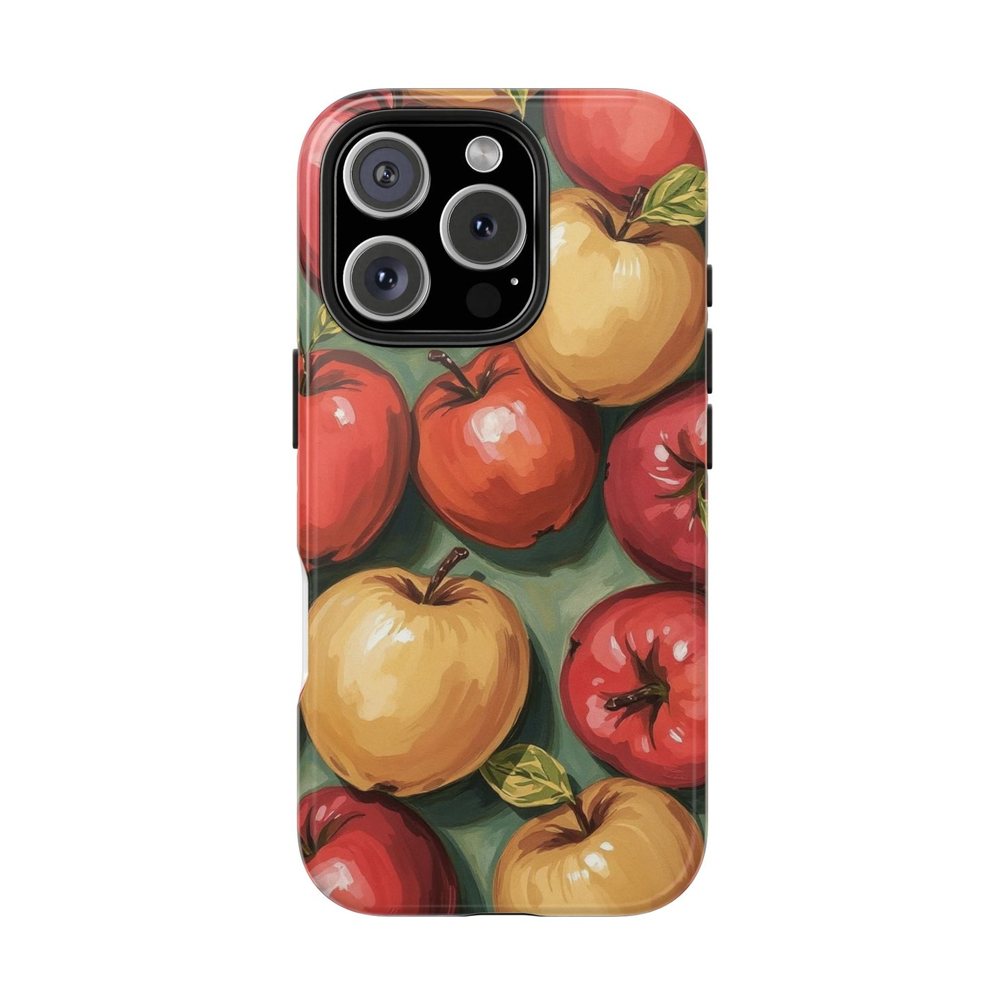 Colorful Painted Apples Art Tough Phone Case - Durable & Stylish Protection - for iPhone