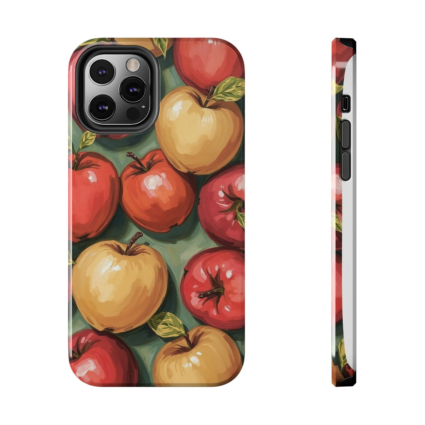 Colorful Painted Apples Art Tough Phone Case - Durable & Stylish Protection - for iPhone