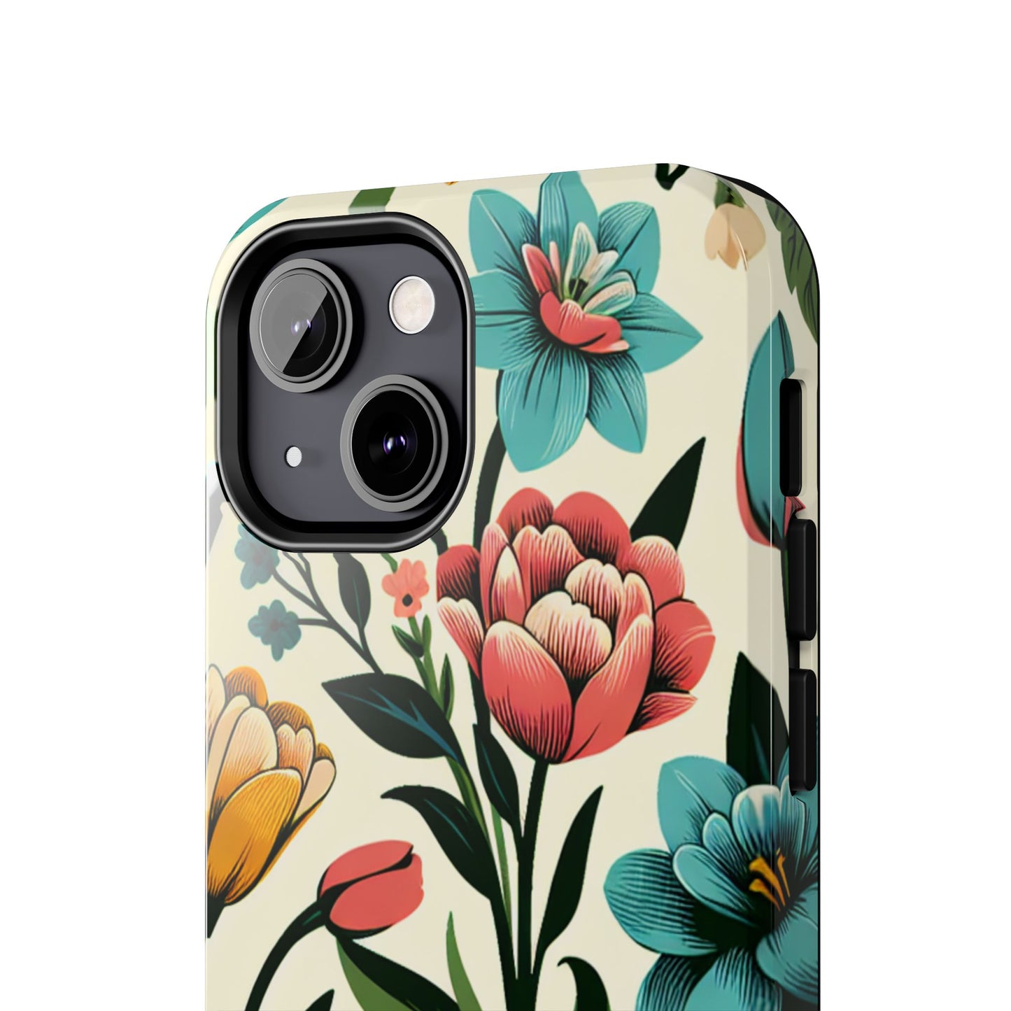 Floral Tough Phone Case - Vibrant Flower Design for Stylish Protection - for iPhone