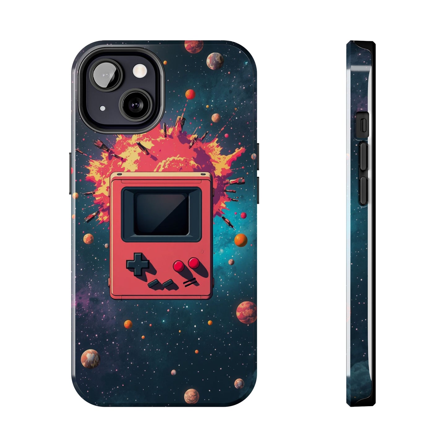 Retro Gaming Tough Phone Case - Space Adventure Design