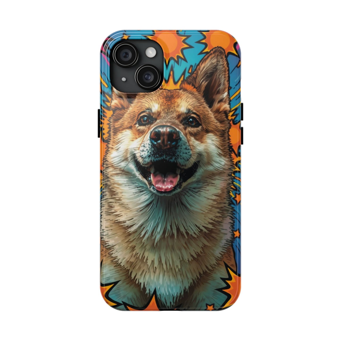 Vibrant Corgi Tough Phone Case - Fun Design for Pet Lovers