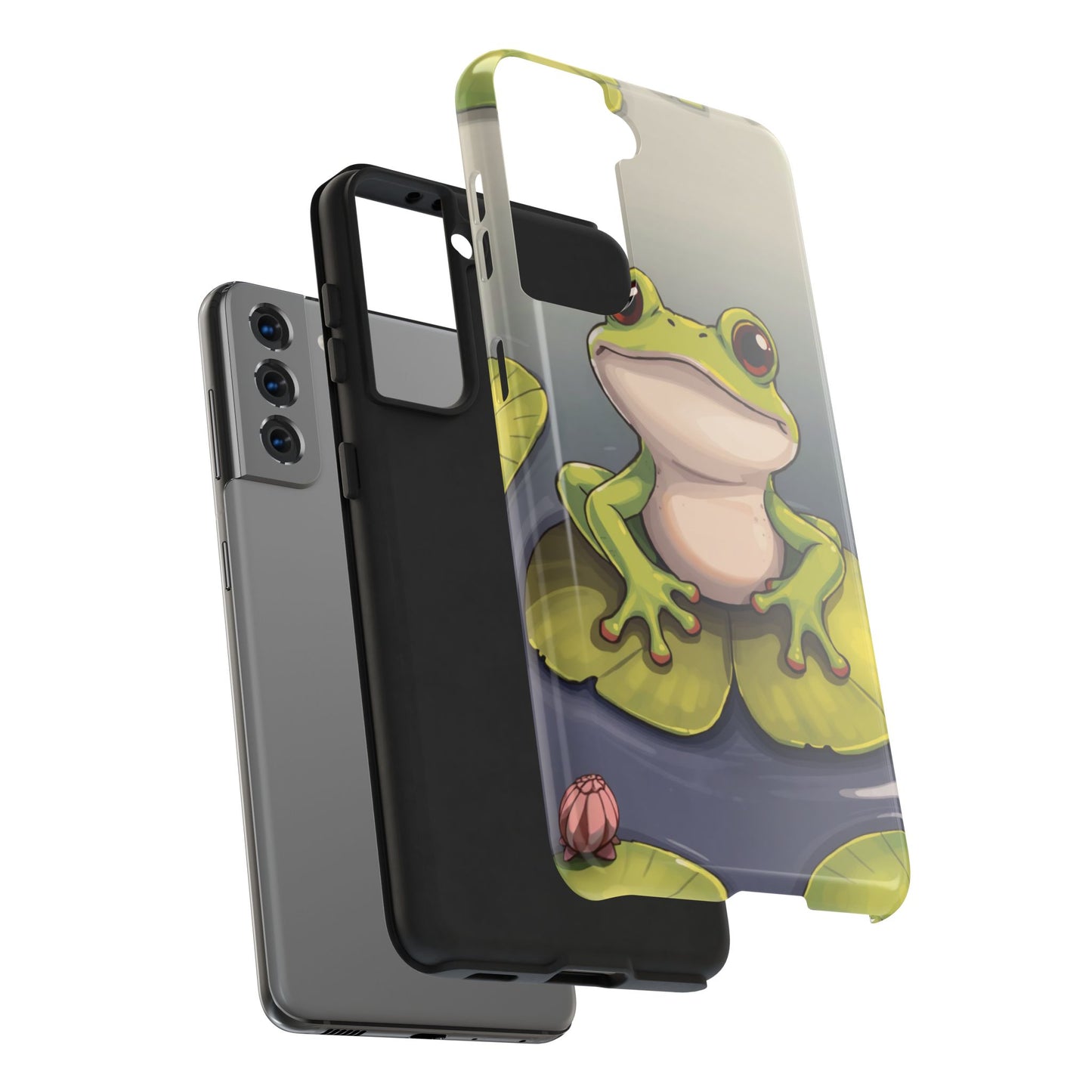 Cute Frog Tough Phone Case - Durable Protection with Nature Vibe
