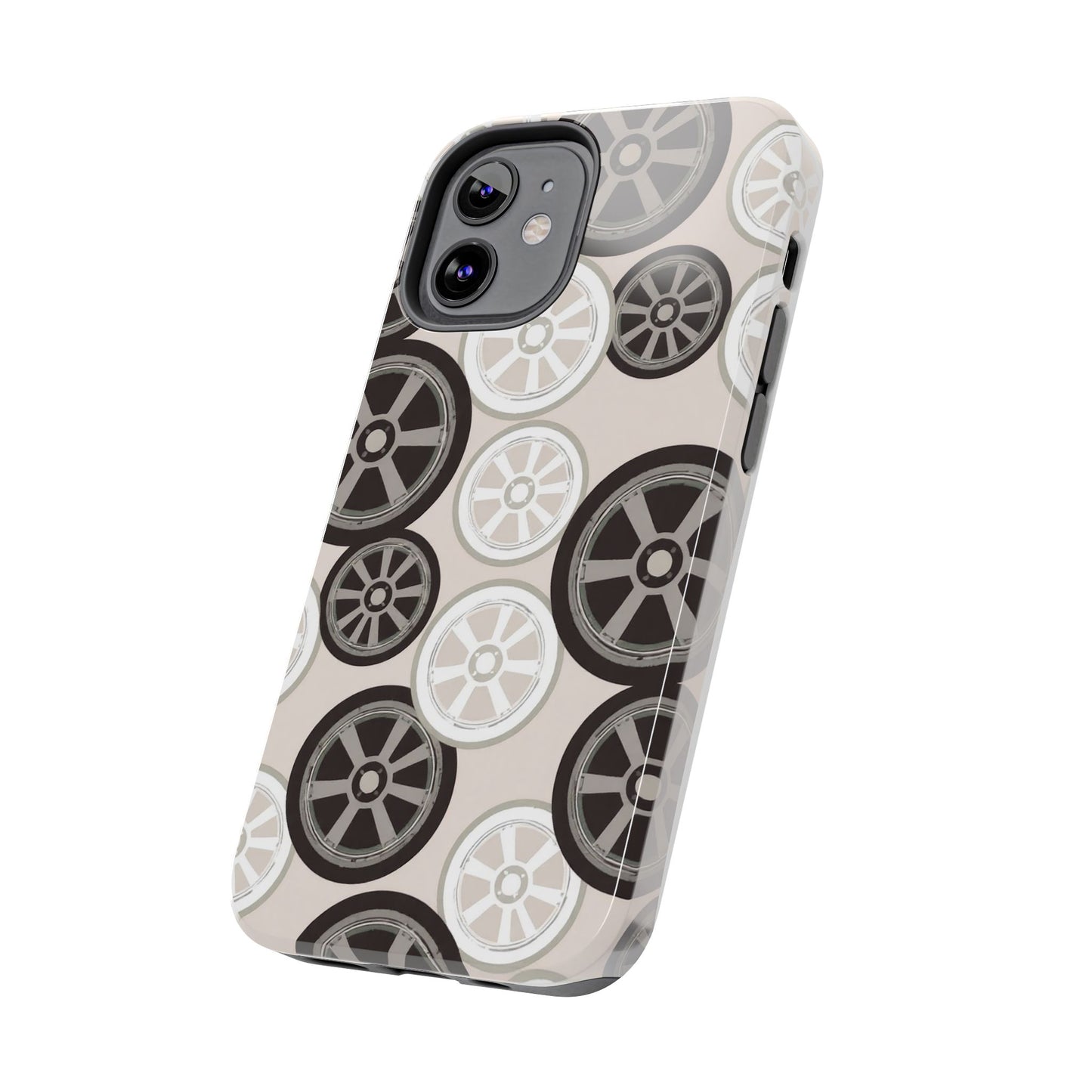 Racing Wheel Design Tough Phone Case – Durable Protection for Automotive Enthusiasts