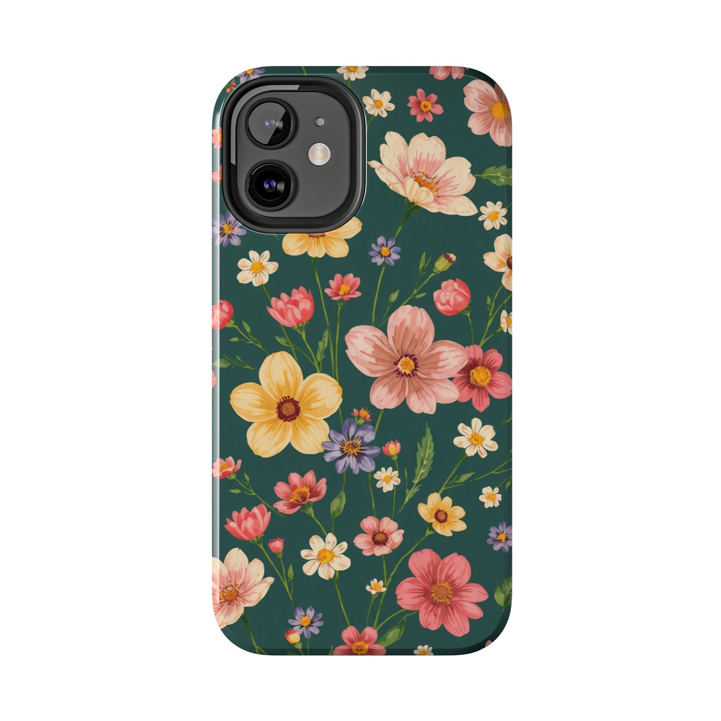 Vintage Spring Flowers Tough Phone Case - Durable Protection for iPhone