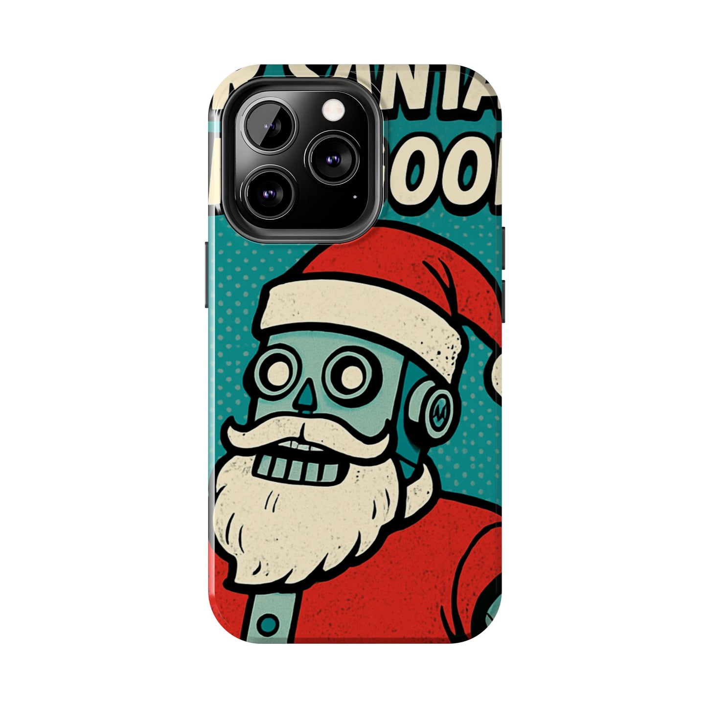 Santa Robot Phone Case - Durable Tough Design for Holidays