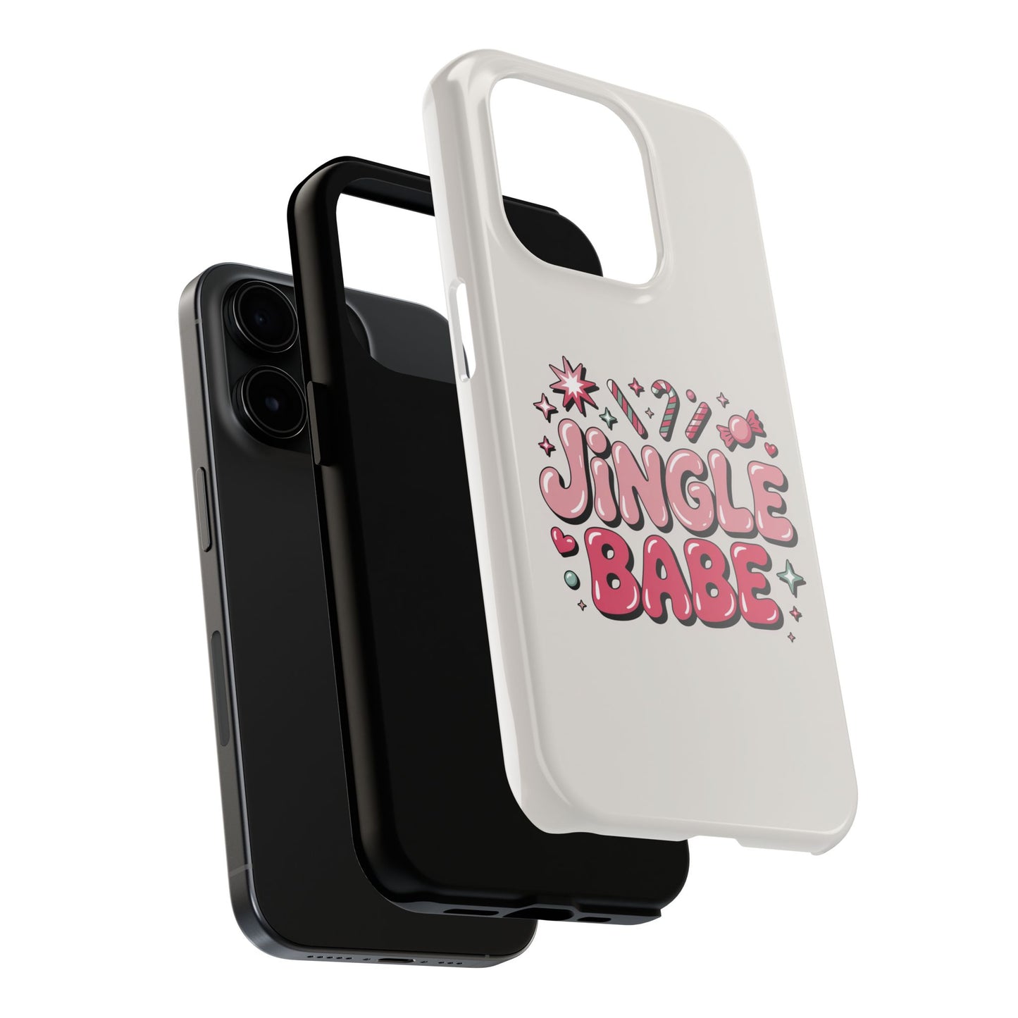 Jingle Babe Tough Phone Case - Festive Holiday Protection for Your iPhone