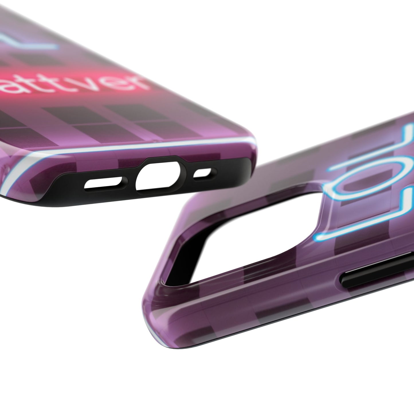 Neon Vibe Tough Phone Case - 'LOL Whatevr' Design for Trendsetters