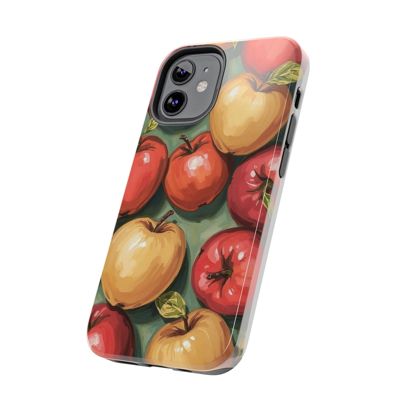 Colorful Painted Apples Art Tough Phone Case - Durable & Stylish Protection - for iPhone