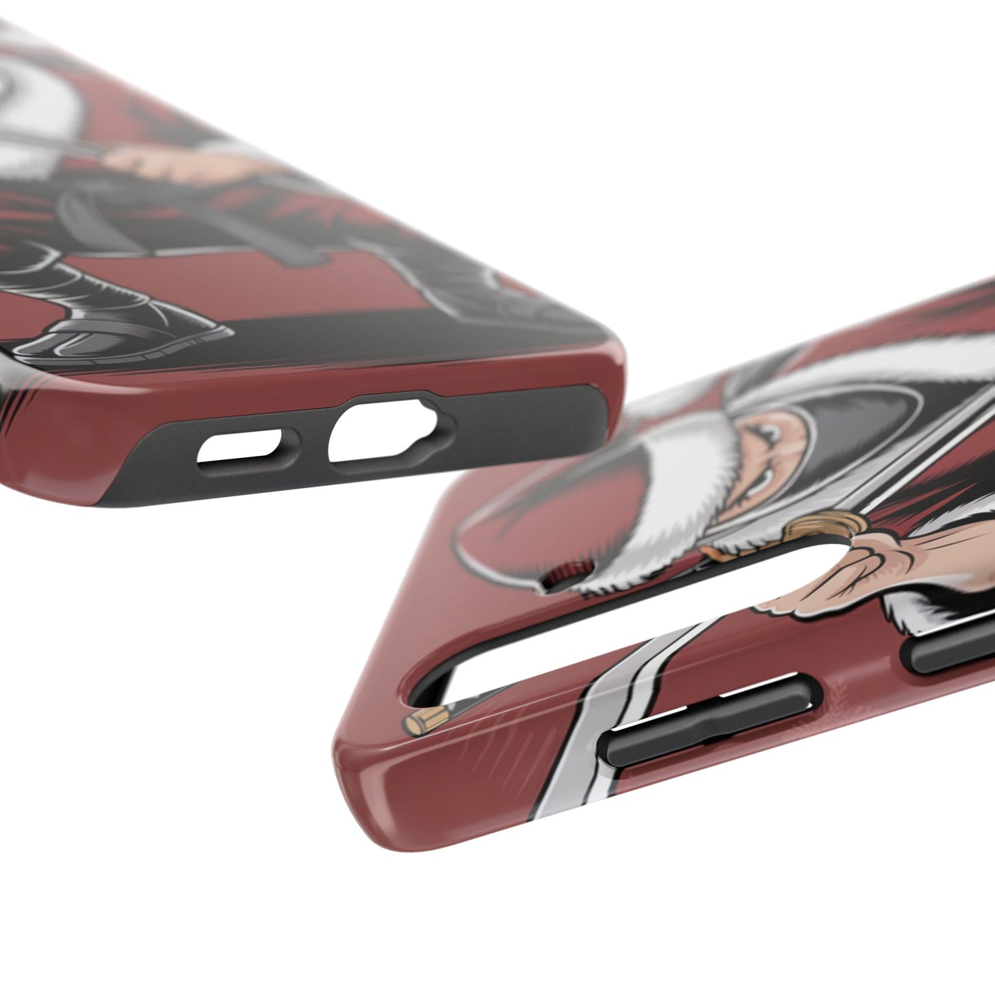 Ninja Santa Tough Phone Case | Durable Holiday Phone Cover for iPhone