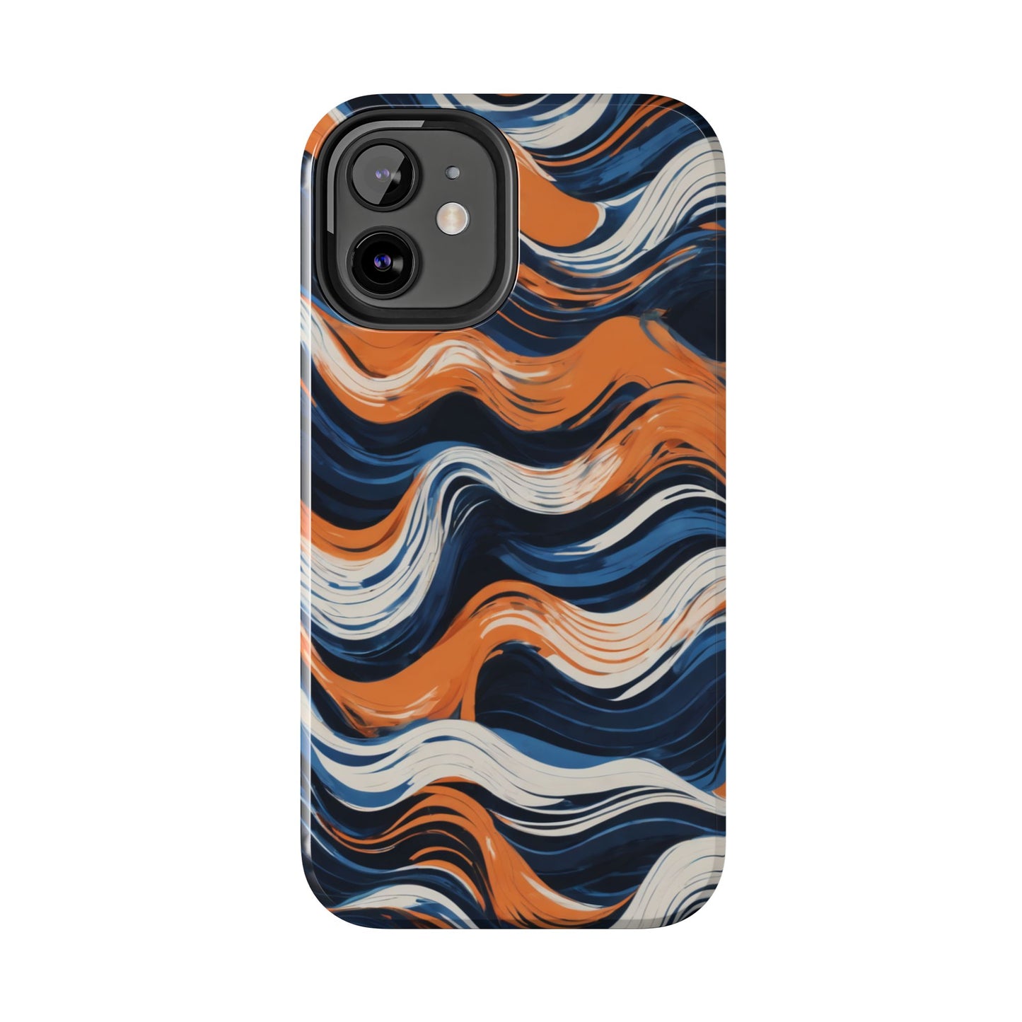 Wave Pattern Tough Phone Case - Stylish and Durable for Modern Lifestyle - for iPhone