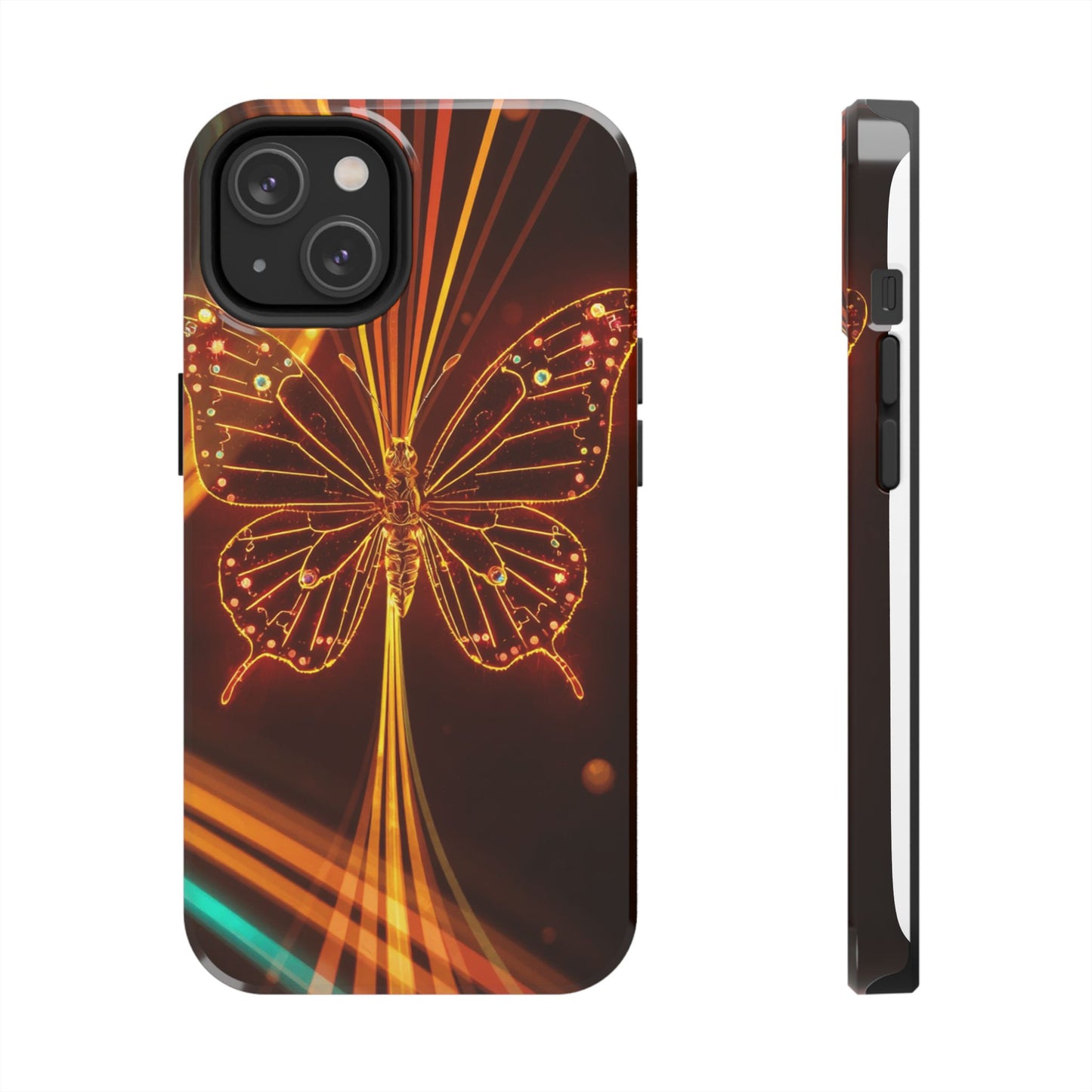 Elegant Butterfly Tough Phone Case - Stylish Protection for Nature Lovers