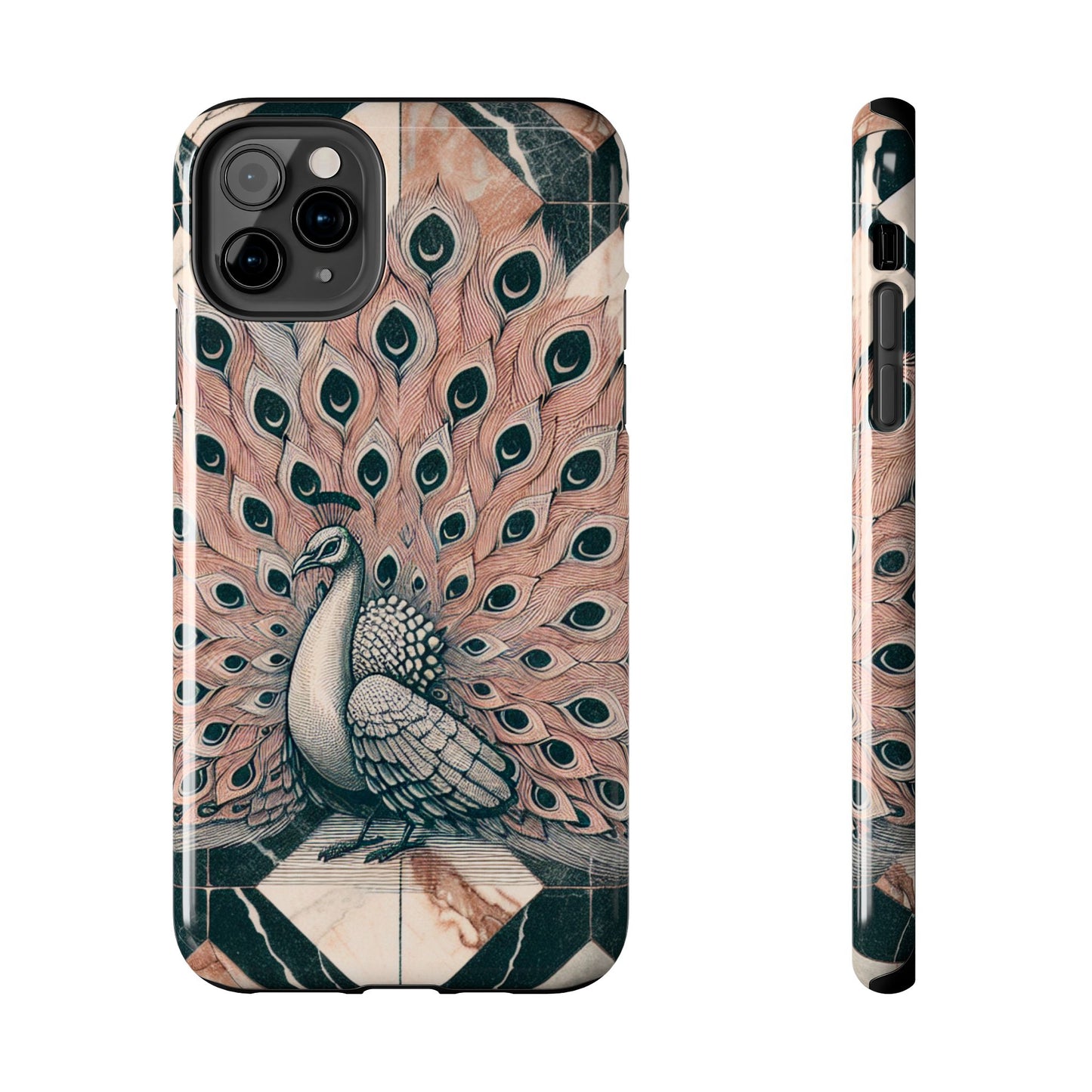 Peacock Tough Phone Case | Stylish & Durable Artwork - for iPhone