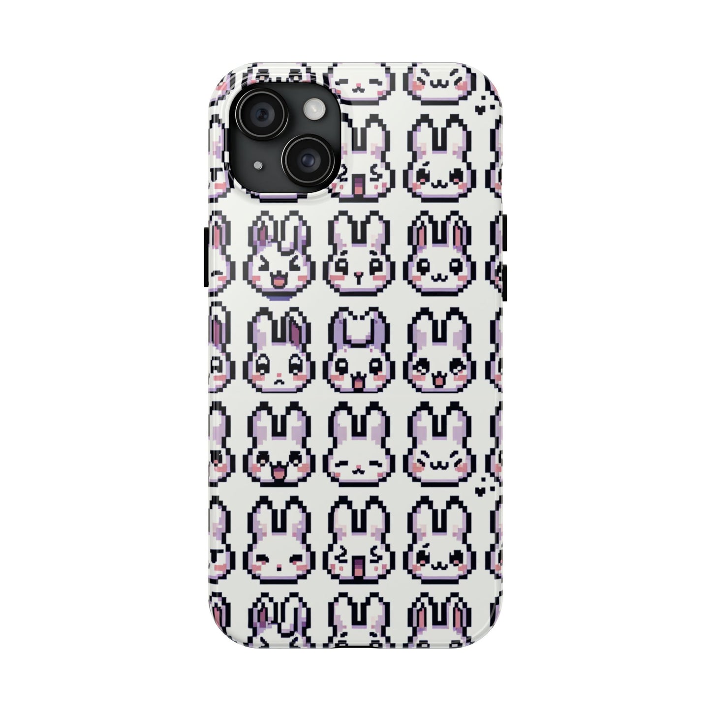 Cute Pixel Bunny Tough Phone Case - Stylish & Protective Cover for iPhone