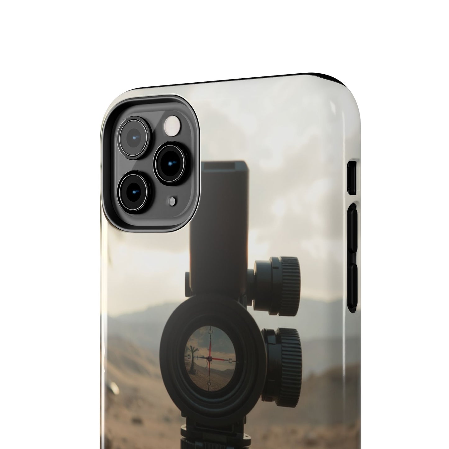 Tough Phone Case with Sniper Scope Design - Durable & Stylish Protection for Outdoors Enthusiasts