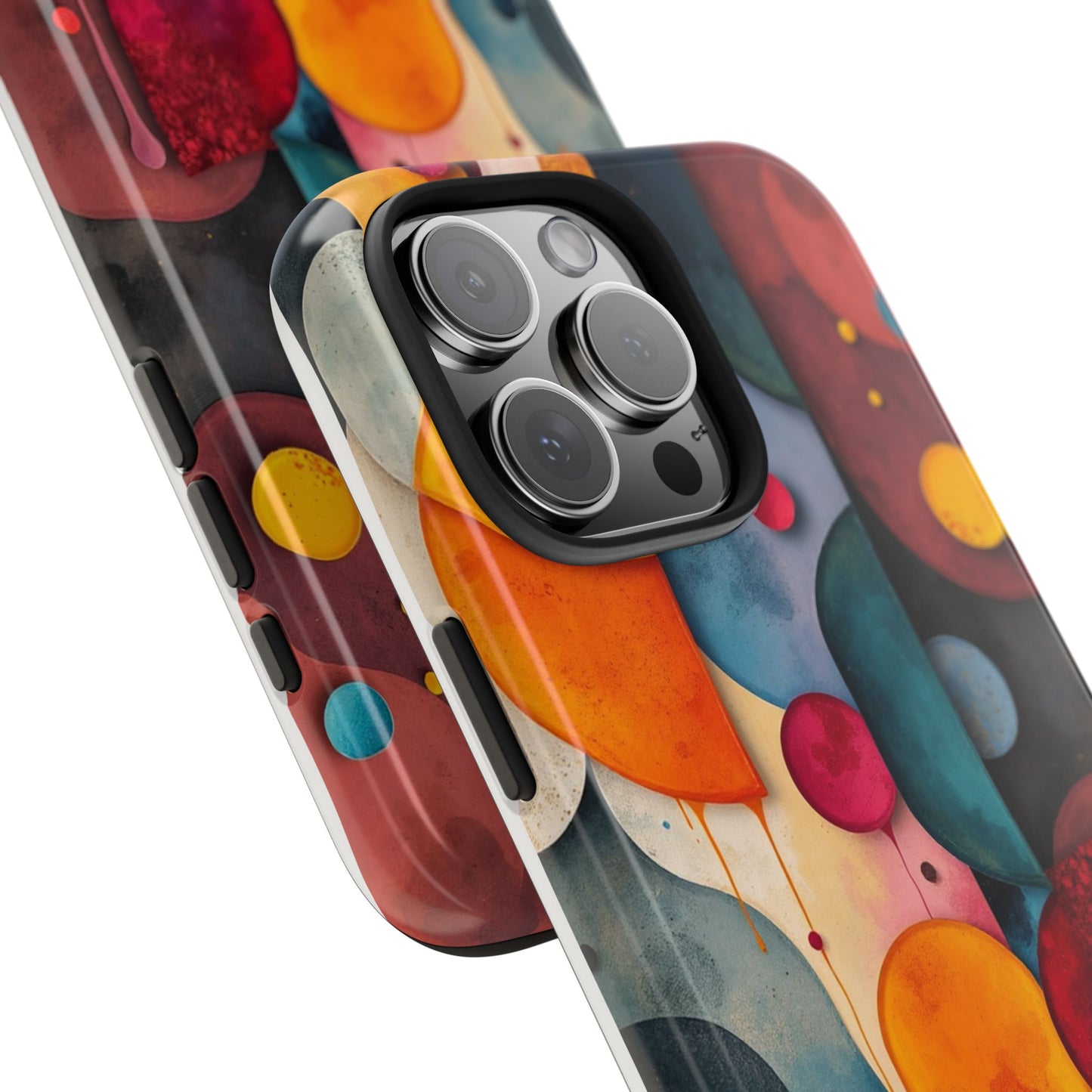 Artistic Tough Phone Cases - Colorful Abstract Design for Trendy Protection - for iPhone
