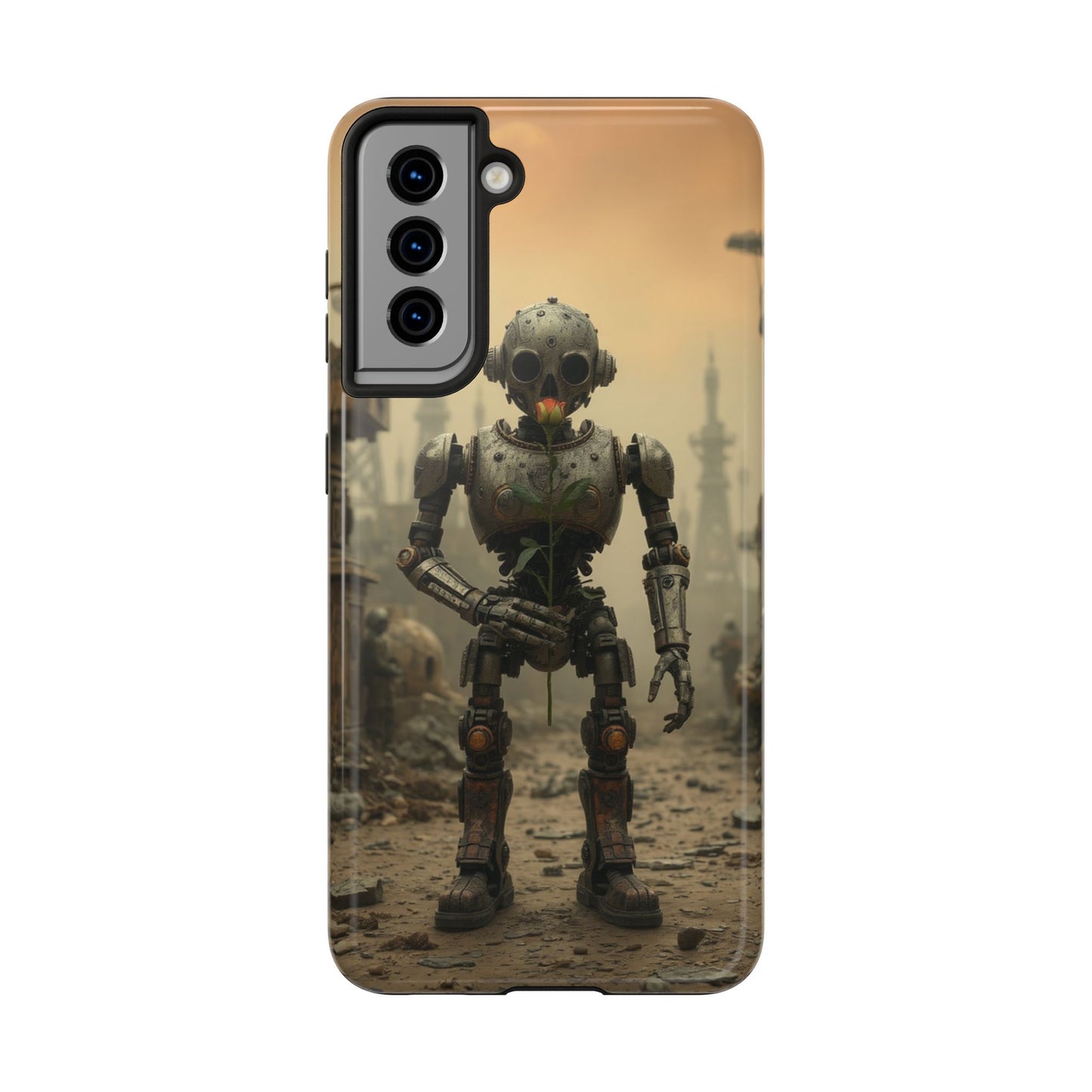 Robotic Sentinel Tough Phone Case - Durable Protector for Sci-Fi Lovers