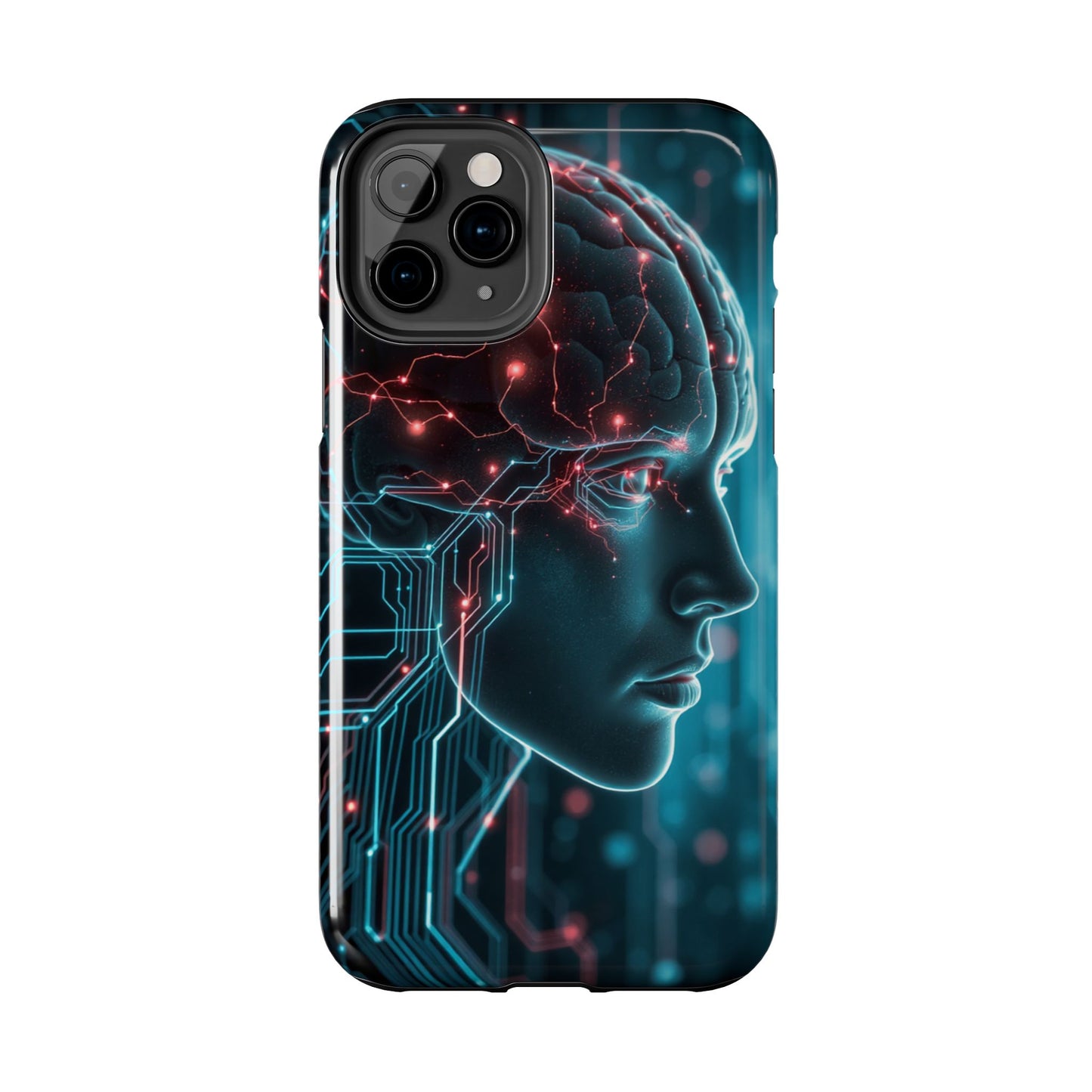 Futuristic Brain Design Tough Phone Case