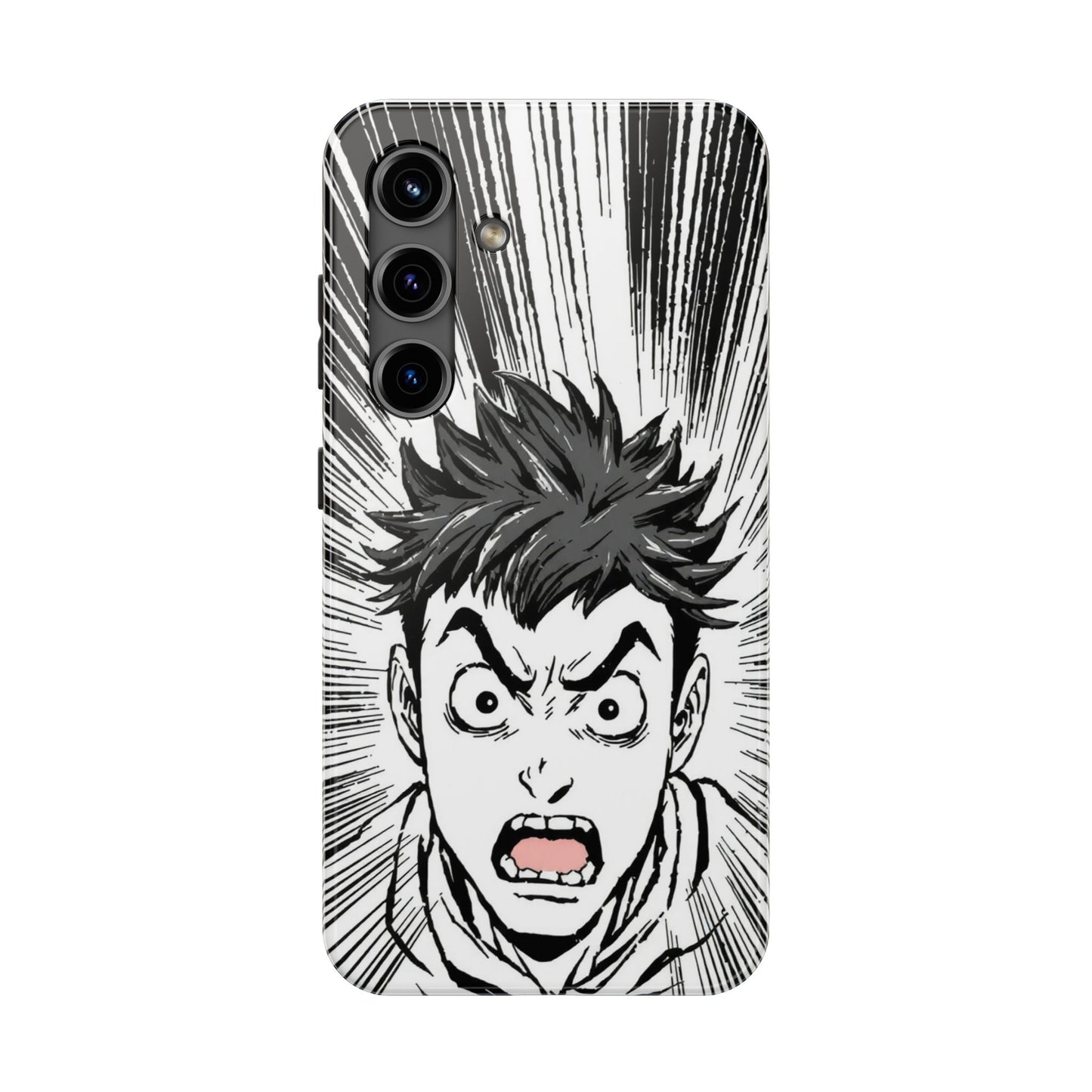 Intense Graphic Phone Case - Tough Design for Anime Fans