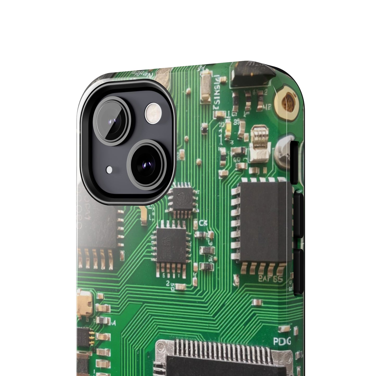 Circuit Board Tough Phone Case - Durable Tech Design