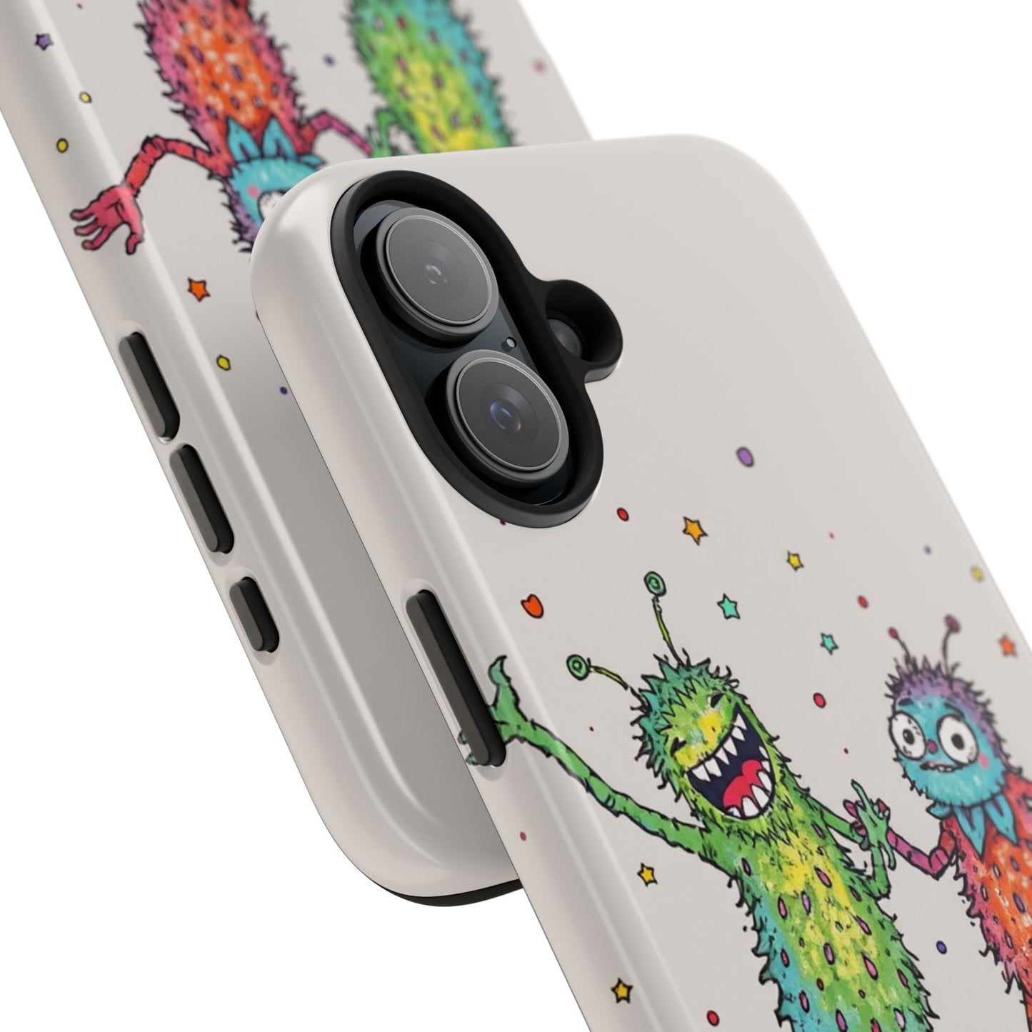Colorful Monster Tough Phone Case - Fun and Playful Design