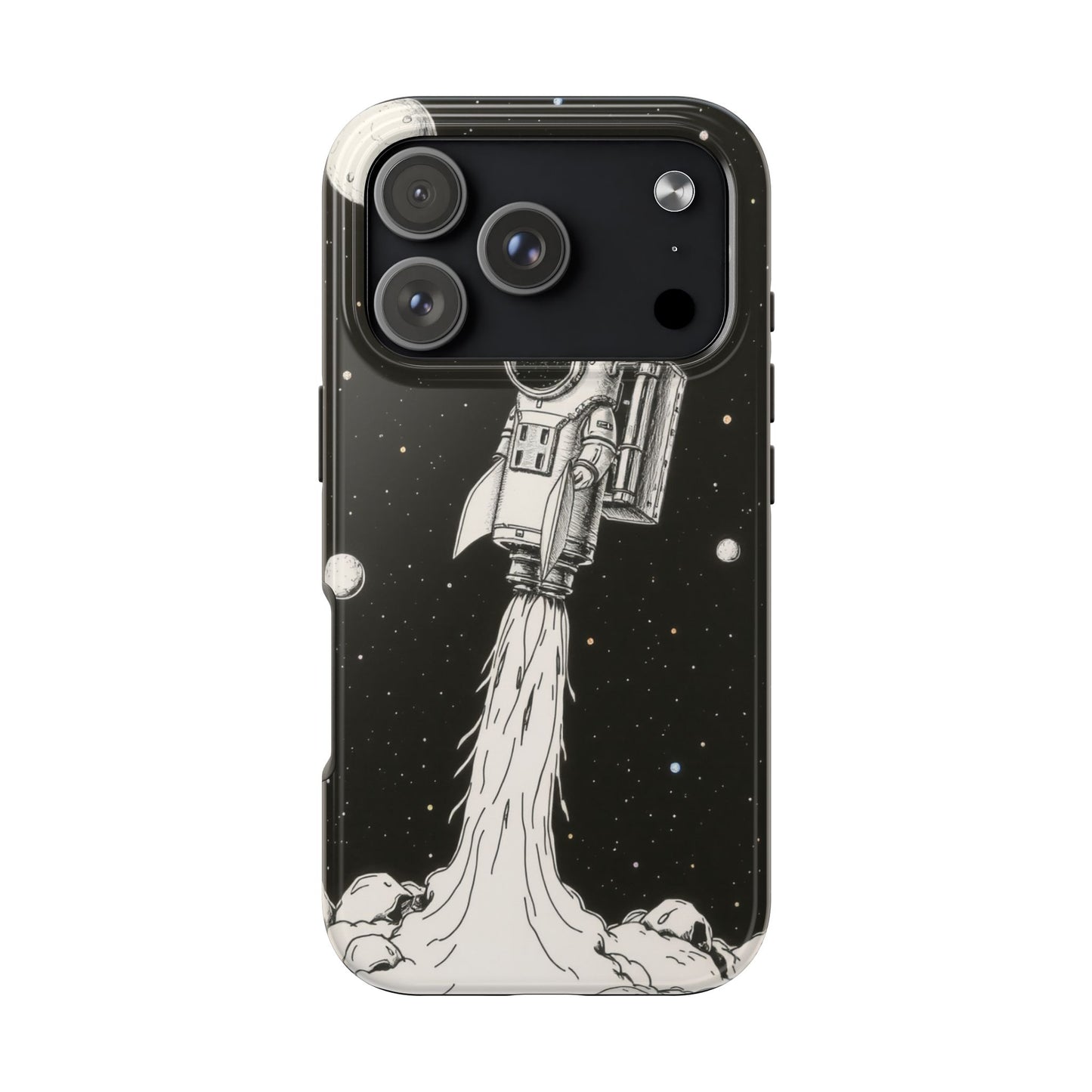 Cool Tough Phone Case for iPhone - Astro-Rocket Bond