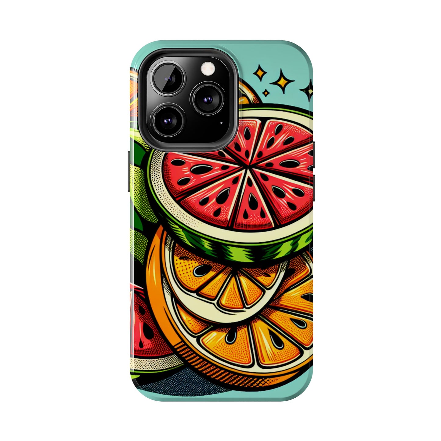 Vibrant Citrus Tough Phone Case - Fruit Slice Design - for iPhone