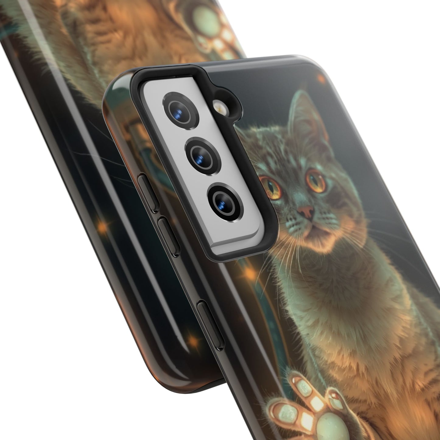 Whimsical Cat Phone Case | Tough Phone Cases for Cat Lovers, Pet Accessories, Gift for Cat Owners, Cute Phone Cover, Personalized Tech