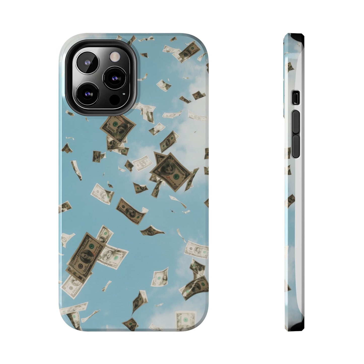 Cinematic Money Rain Phone Case | Tough & Stylish Accessory for Trendsetters, Gift for Birthdays, Graduations, and Celebrations