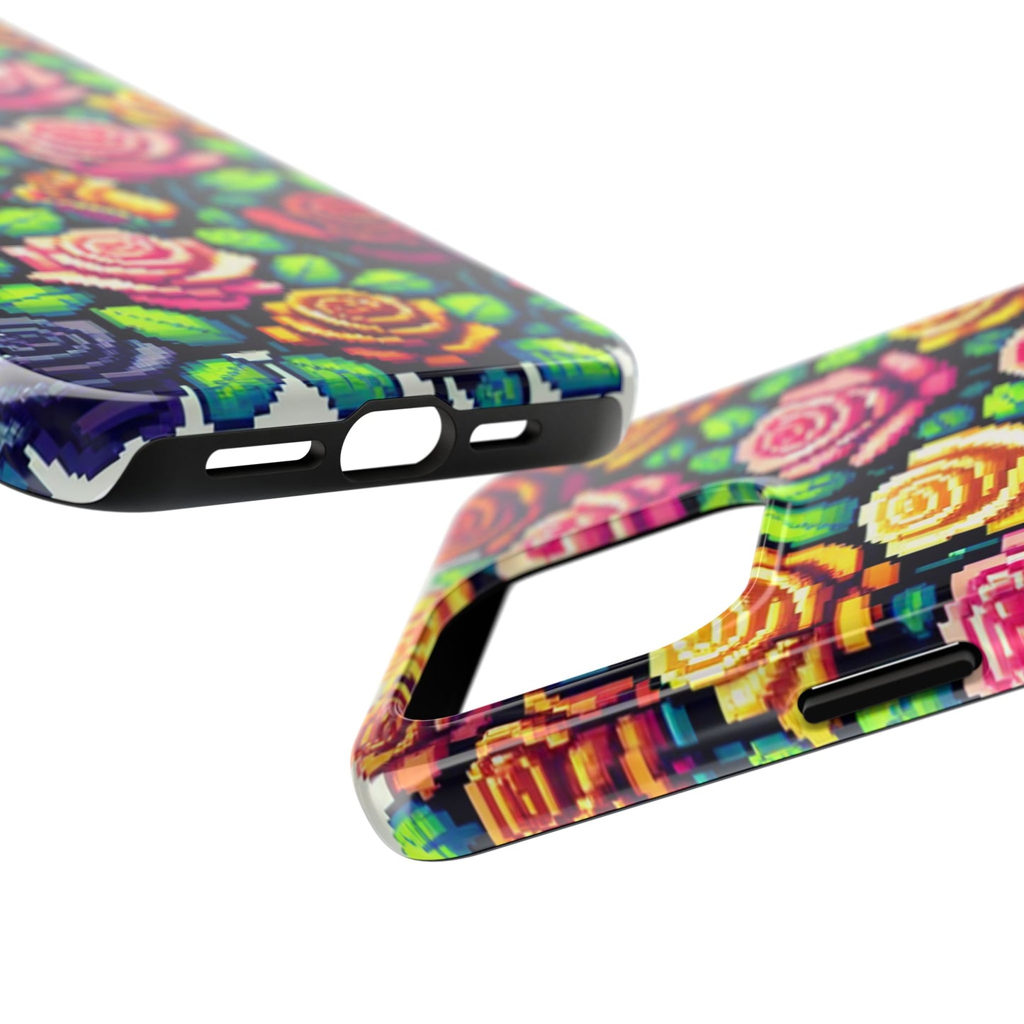 Vibrant Floral Tough Phone Case - Stylish Protection for Flower Lovers