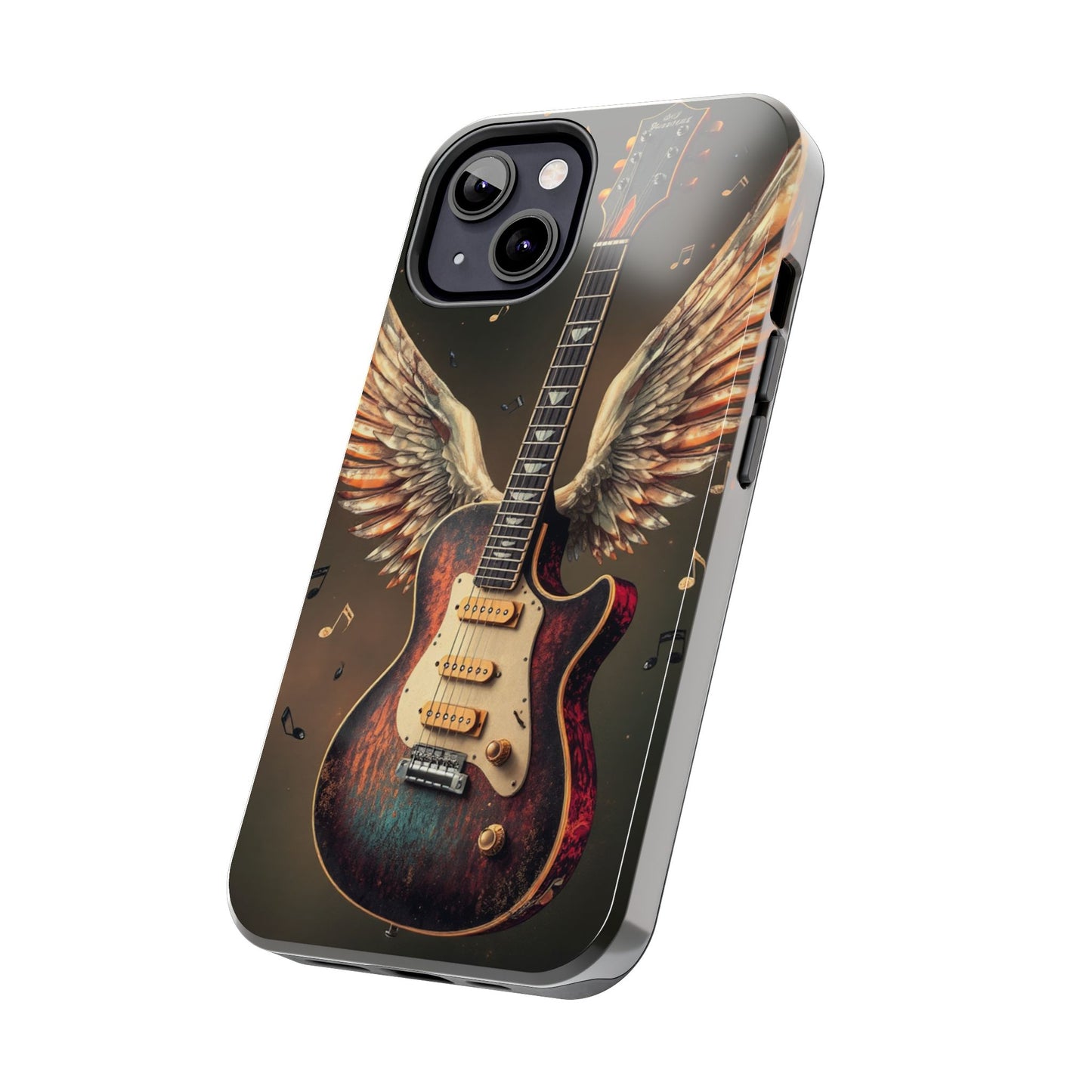 Inspirational Guitar Wing Phone Case - Tough Protection for Music Lovers
